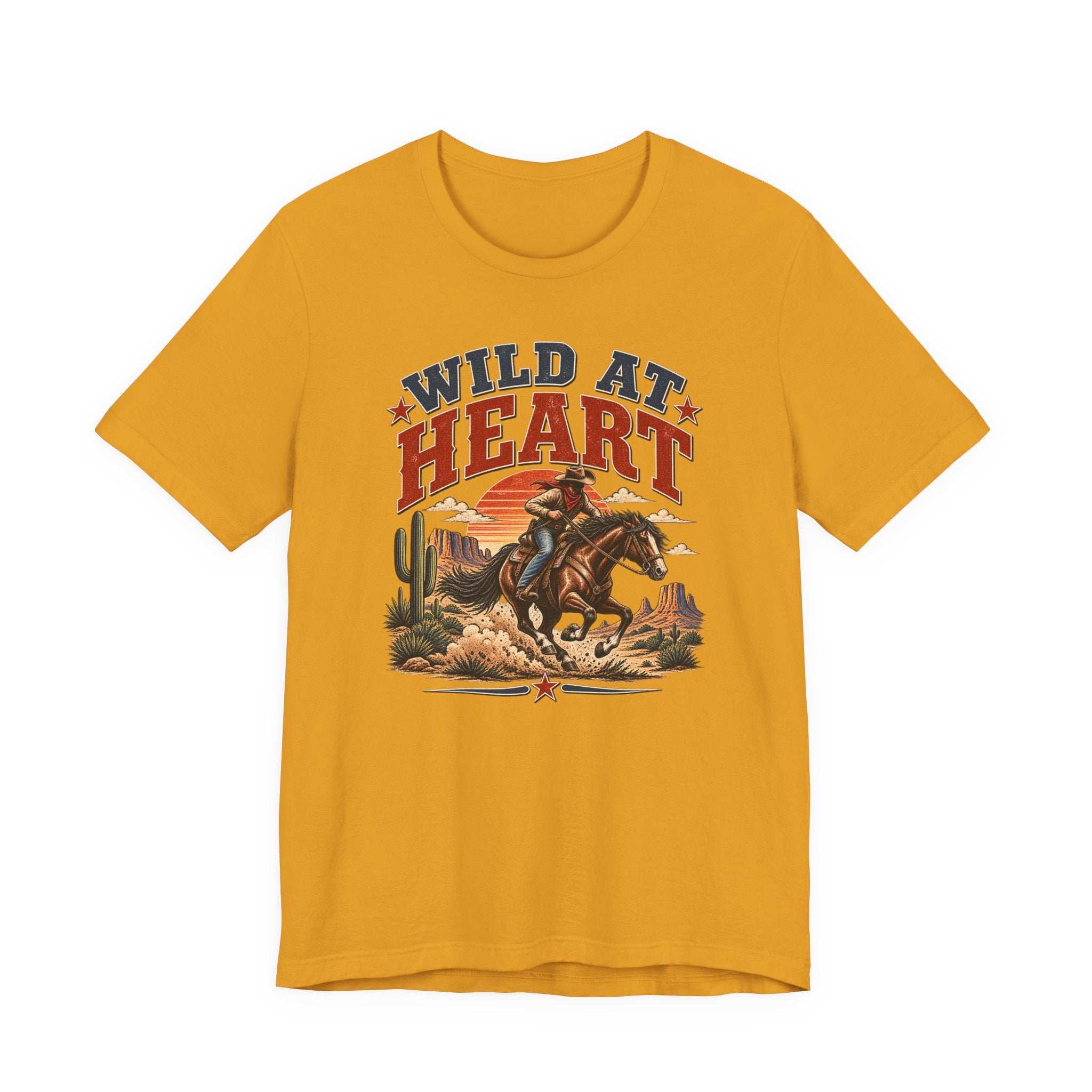 Wild at Heart Cowboy T-Shirt – Western Rodeo Graphic Tee