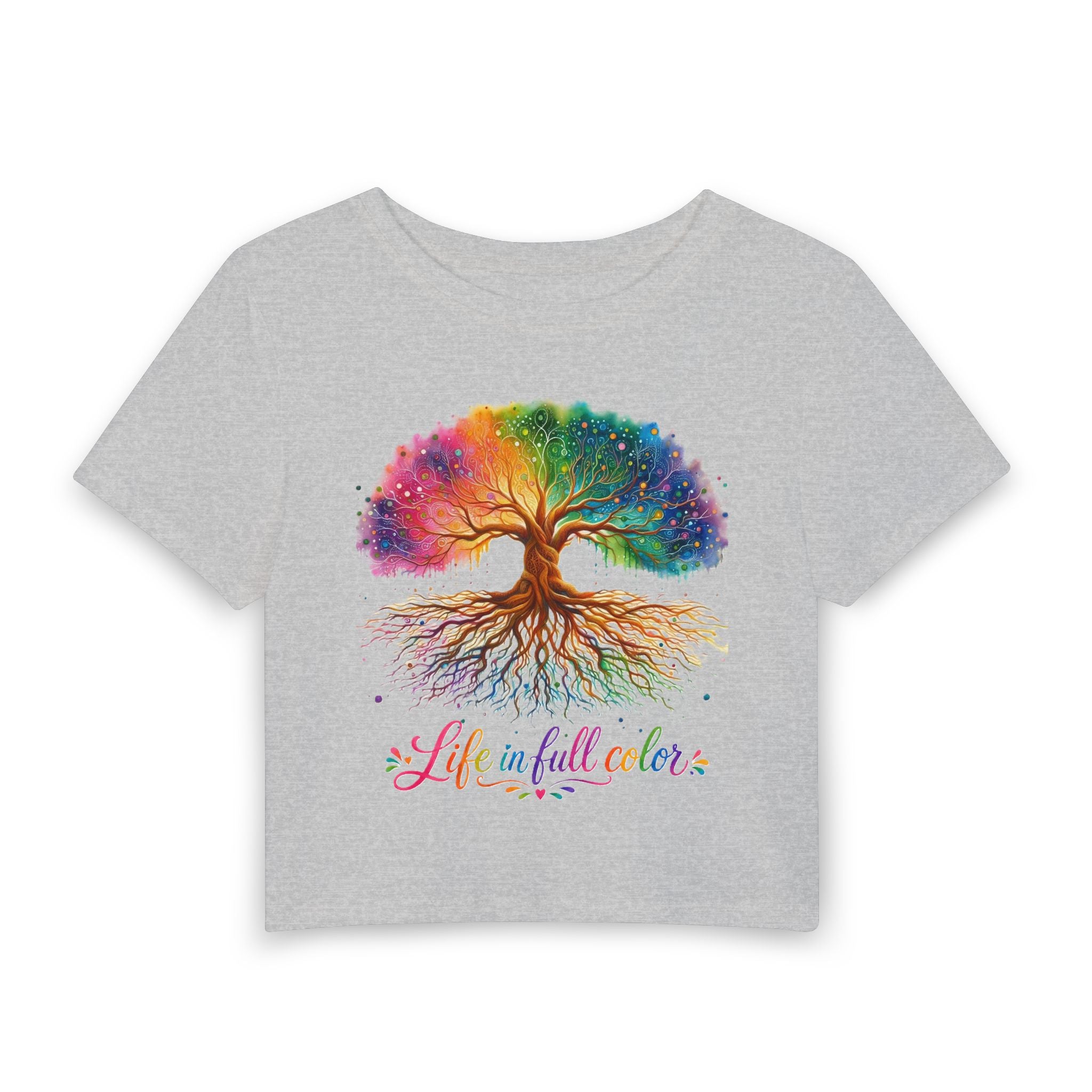 Life in Full Color Tree Crop Tee