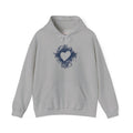 Heart Ink Splash Hoodie — Artistic Grunge Heart Pullover