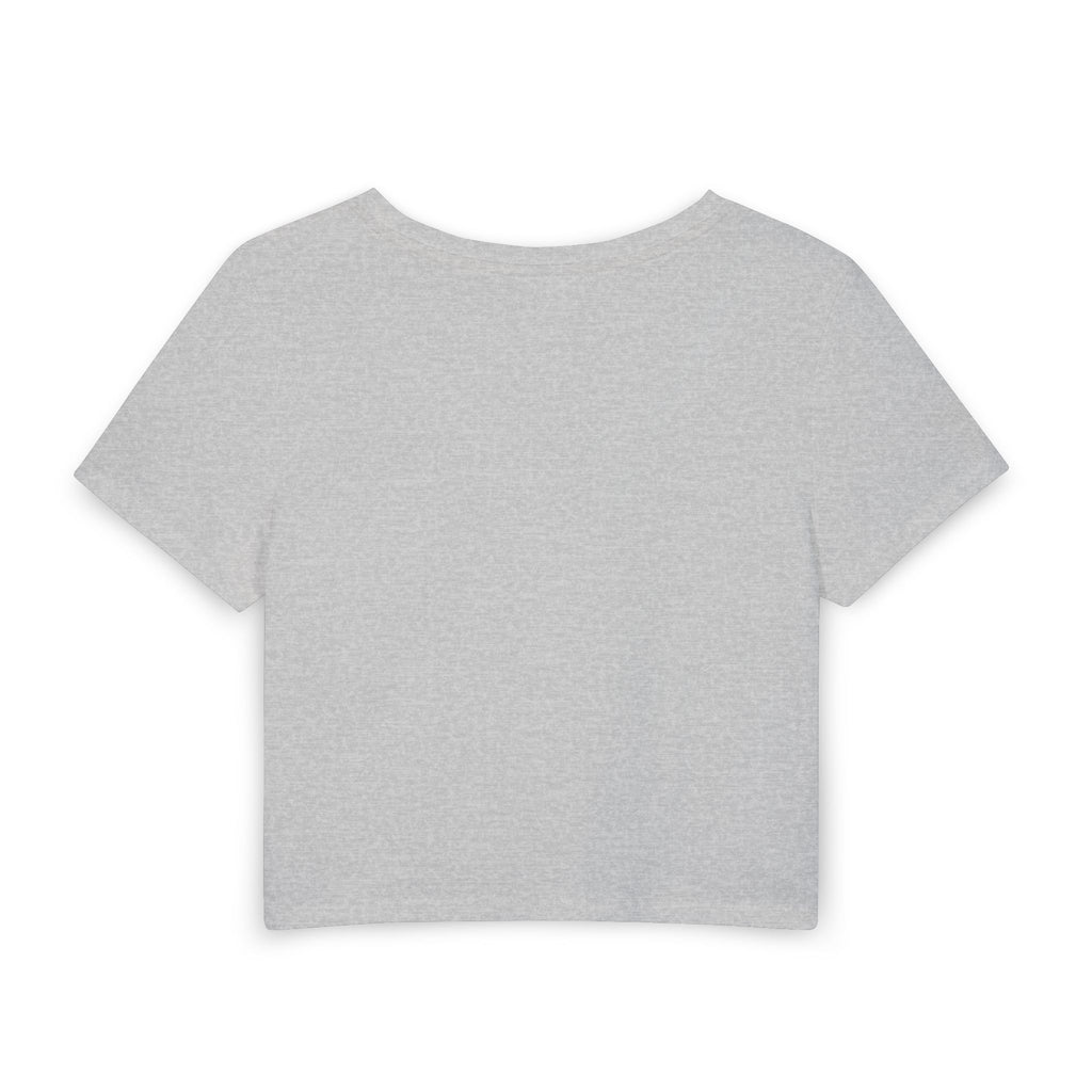 Halloween Skeleton Band Women's Baby Tee — Cute Retro Trick-or-Treat Graphic