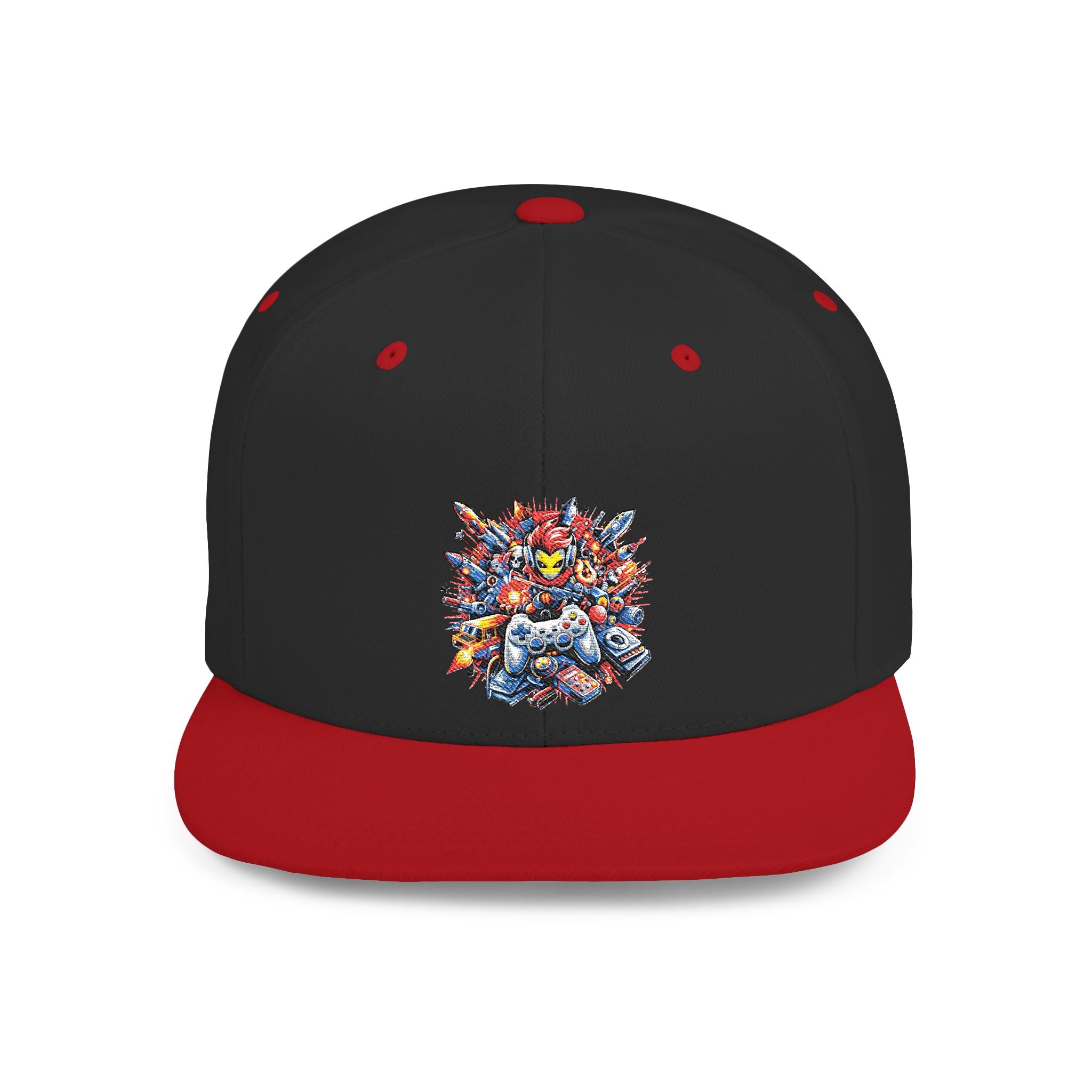 Snapback Hat — Colorful Abstract Burst Design