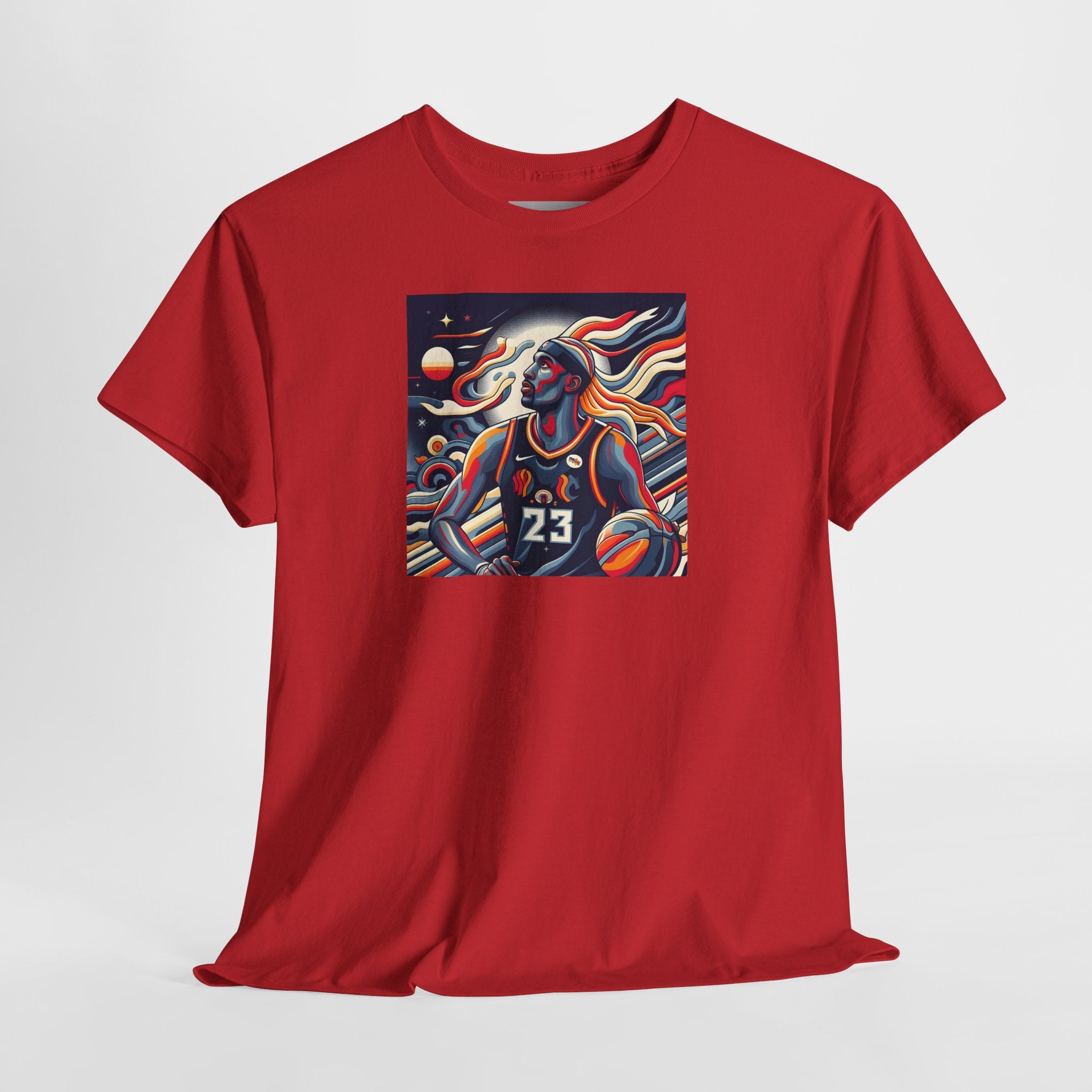 Basketball Art Tee — Abstract Player Illustration ("23")