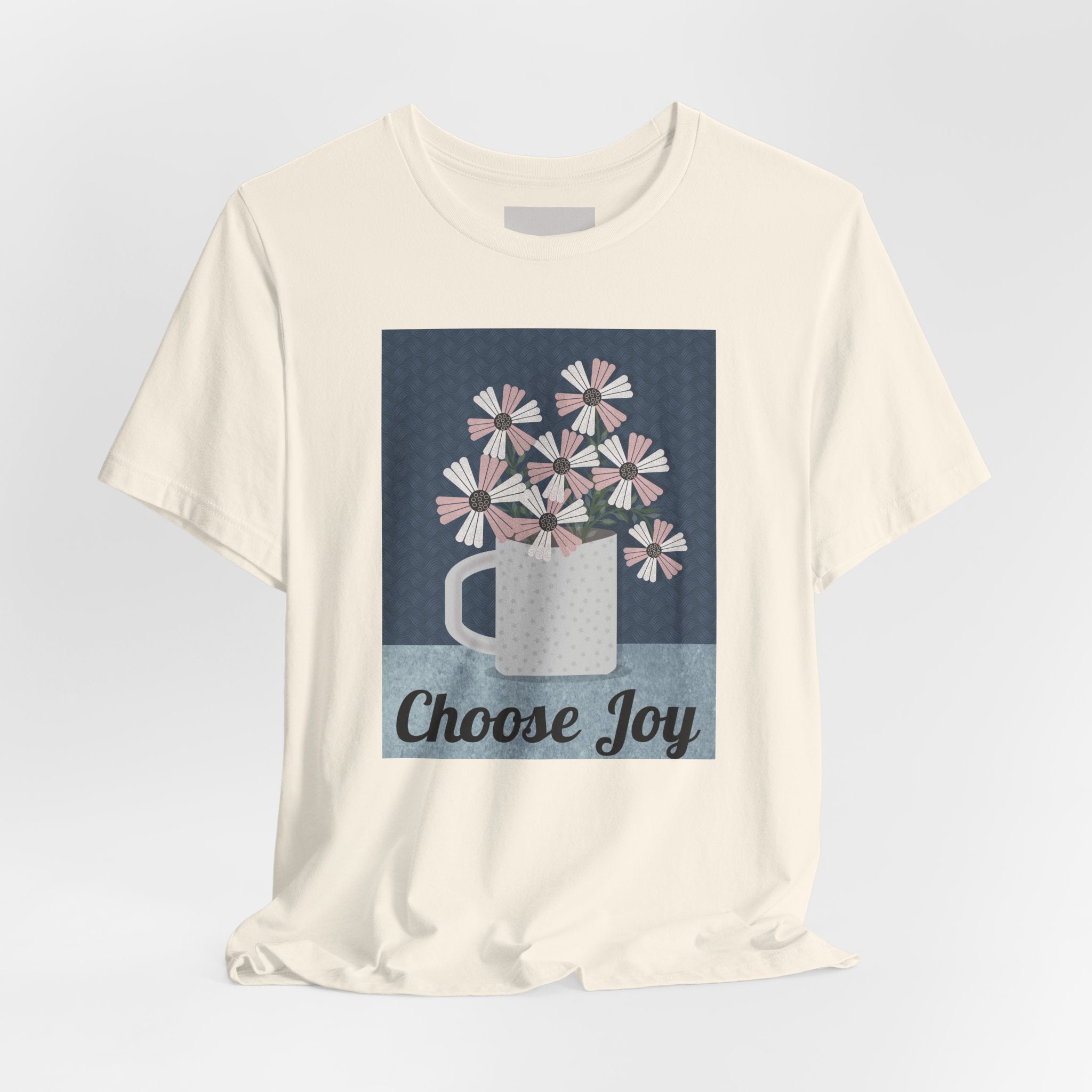 Choose Joy Floral Tee — Inspirational Graphic T‑Shirt