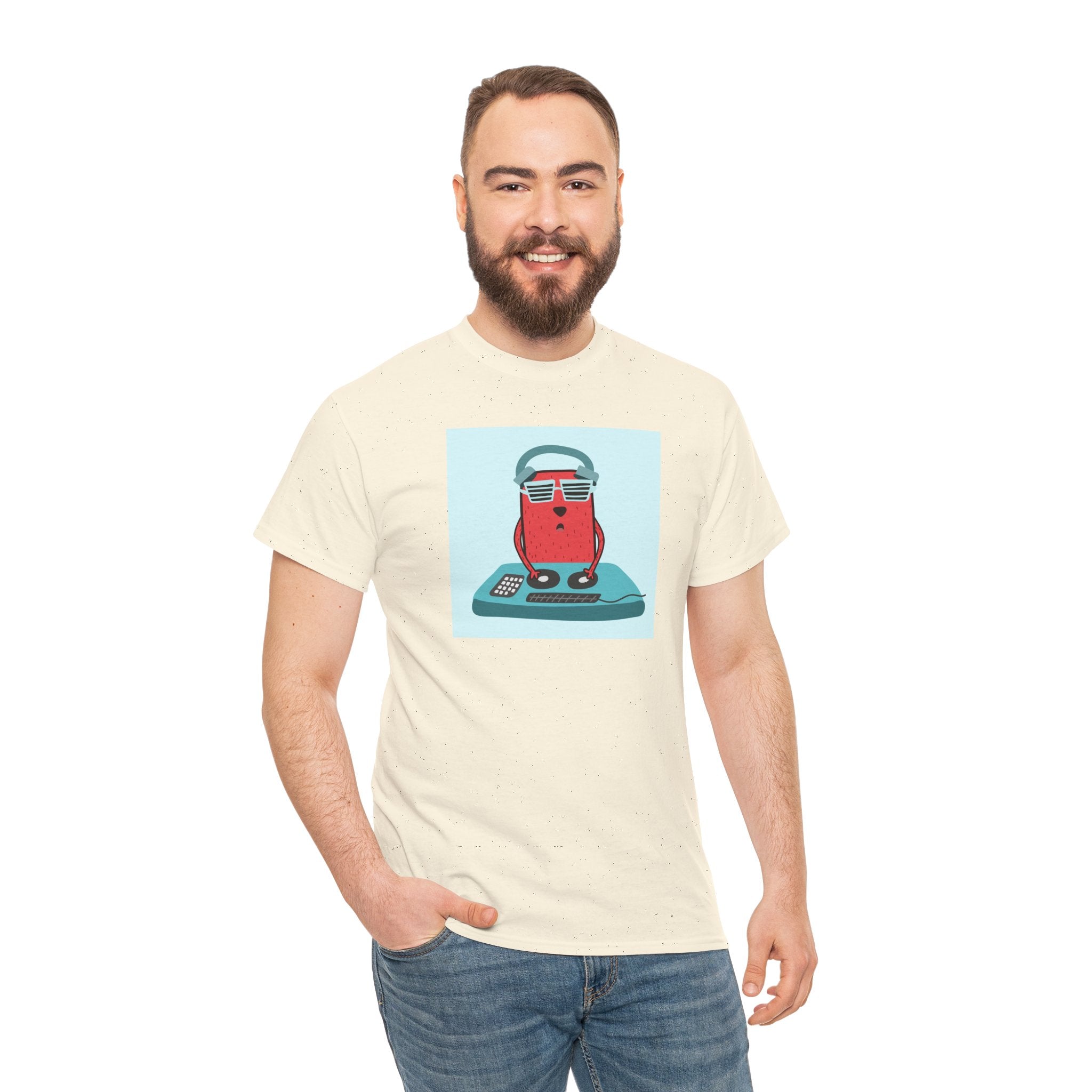 Retro Gamer Cat T-Shirt — Cute Cat with Headphones & Game Controller Tee