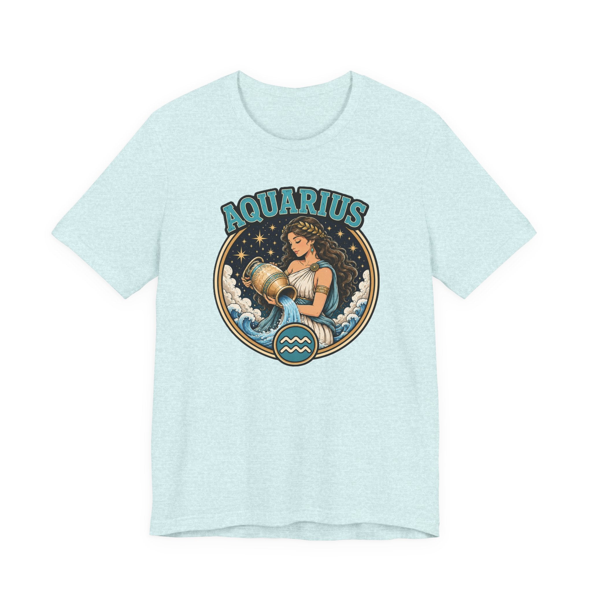 Aquarius Zodiac T-Shirt – Vintage Water-Bearer Astrology Tee