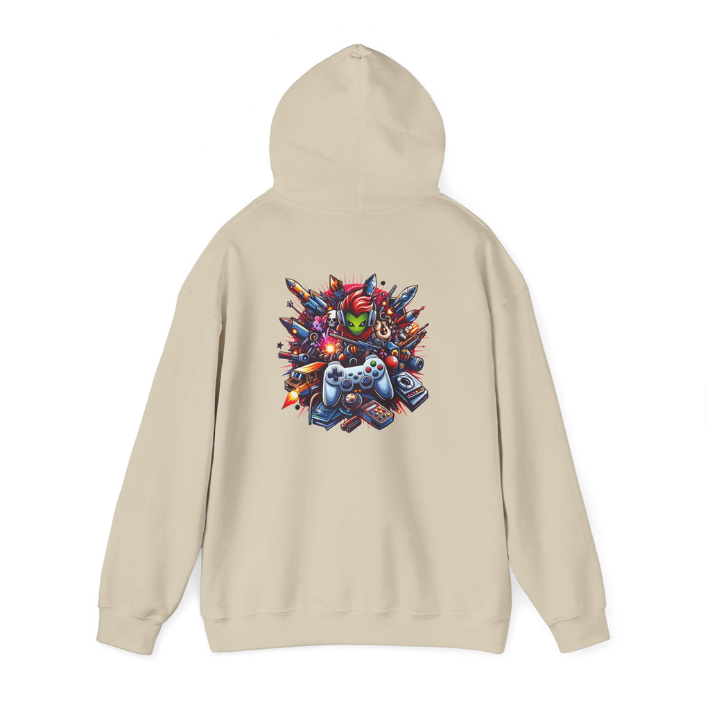 Gaming Controls Graphic Hoodie — Retro Console Controller Gamer Sweatshirt
