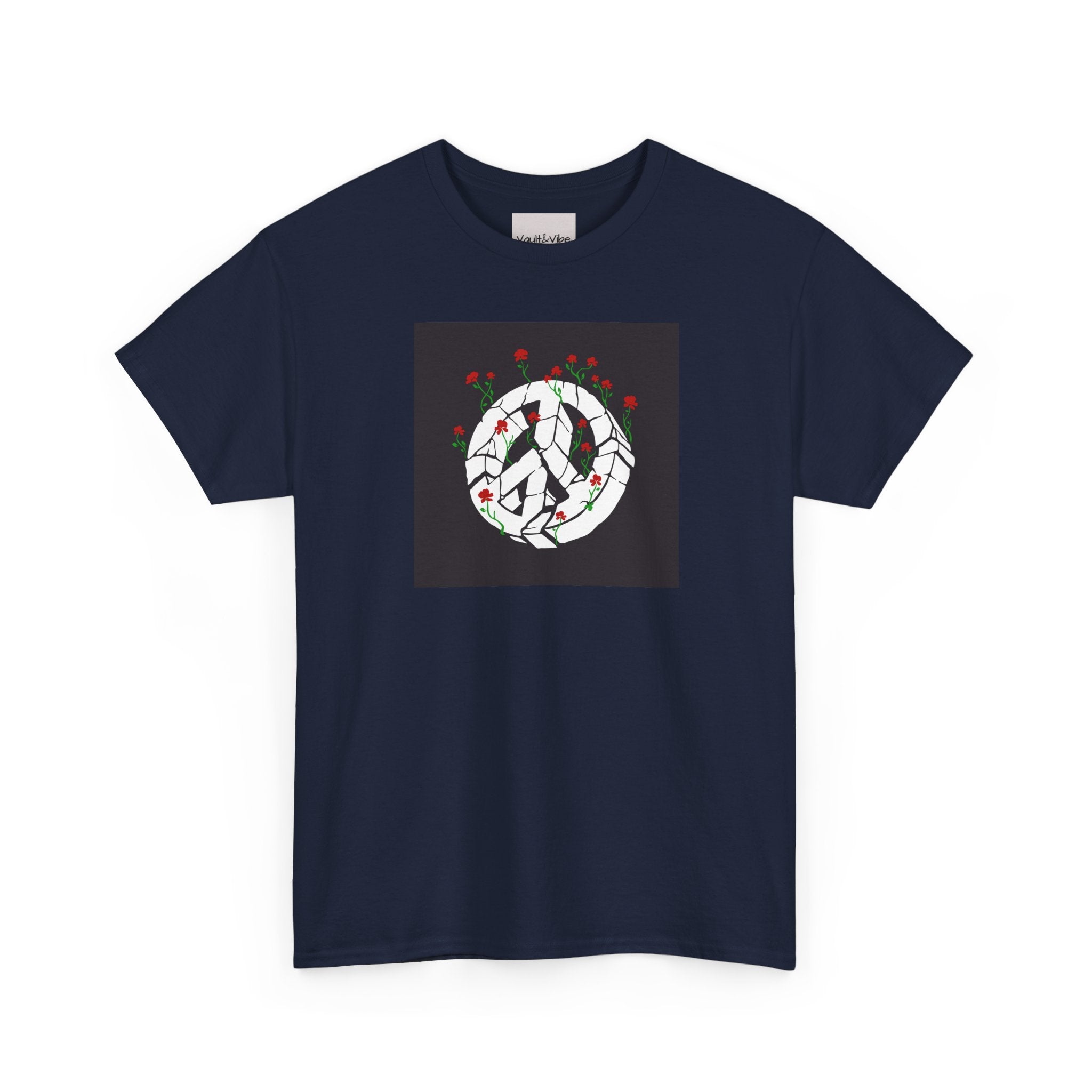 Peace Sign Rose Wreath T-Shirt