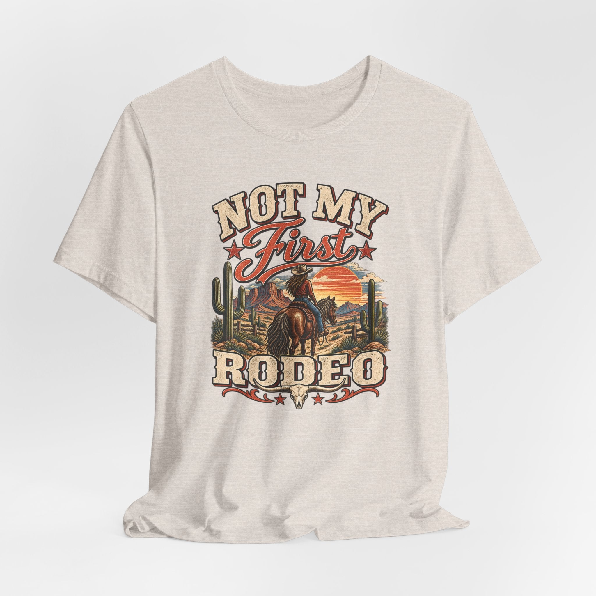 Not My First Rodeo T-Shirt — Western Cowboy Graphic Tee