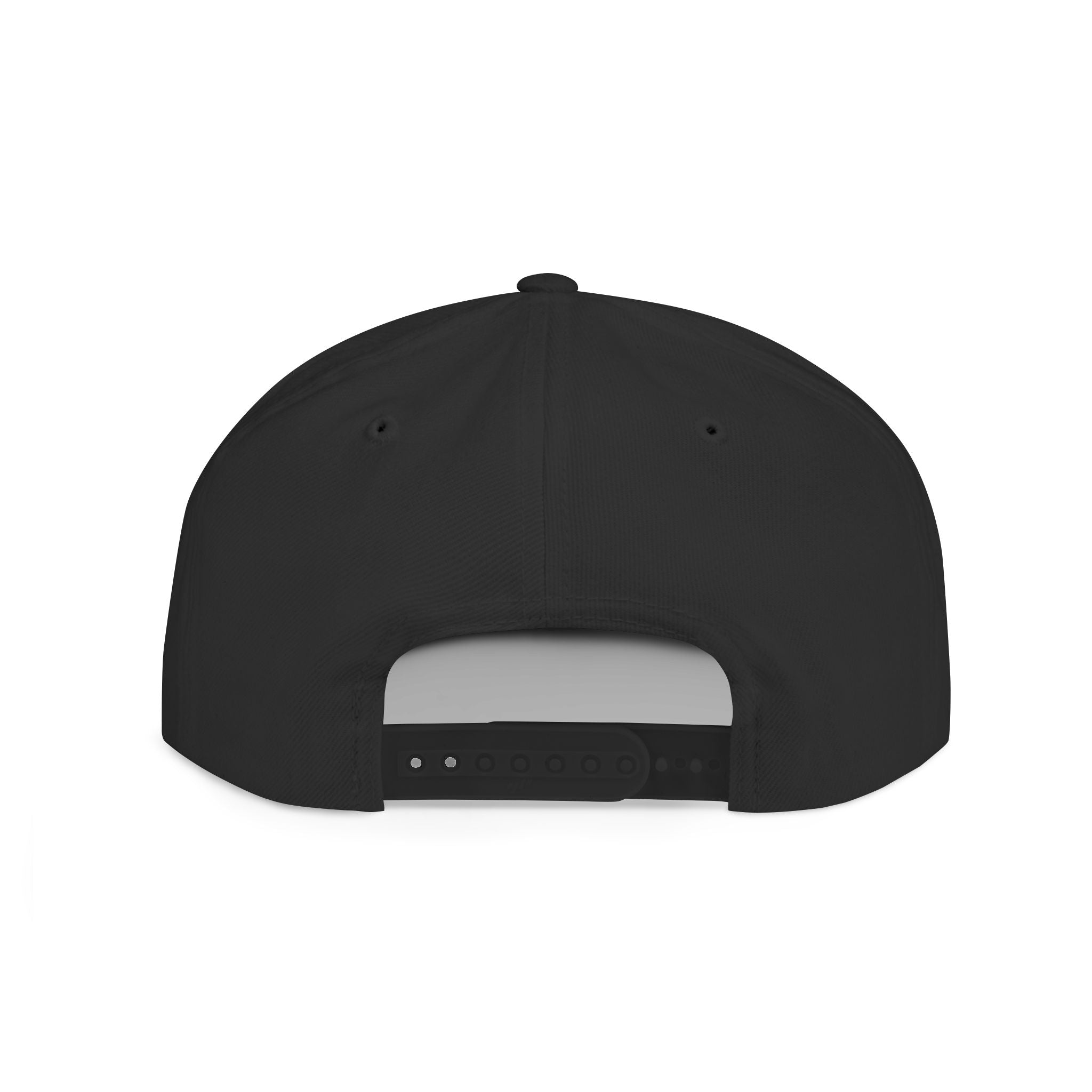 Snapback Hat — Retro Cosmic Basketball Graphic Flat Bill Cap
