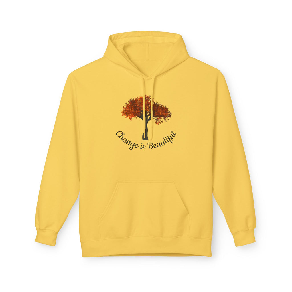 Change Is Beautiful Hoodie — Autumn Tree Inspirational Pullover
