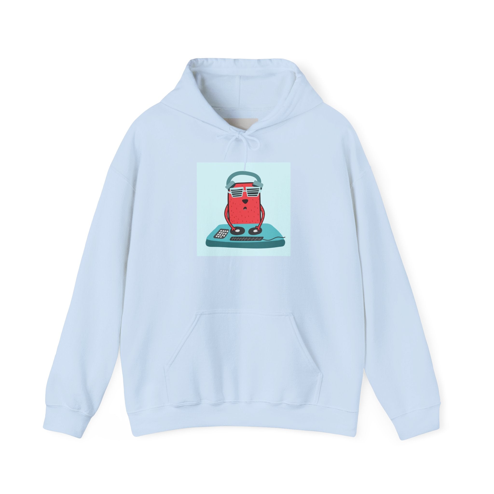 Hoodie — Retro Dj Character Graphic Hoodie
