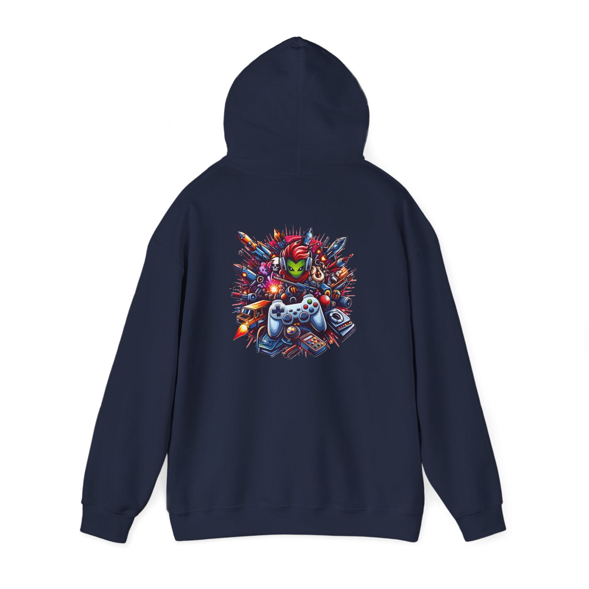 Gaming Controls Graphic Hoodie — Retro Console Controller Gamer Sweatshirt