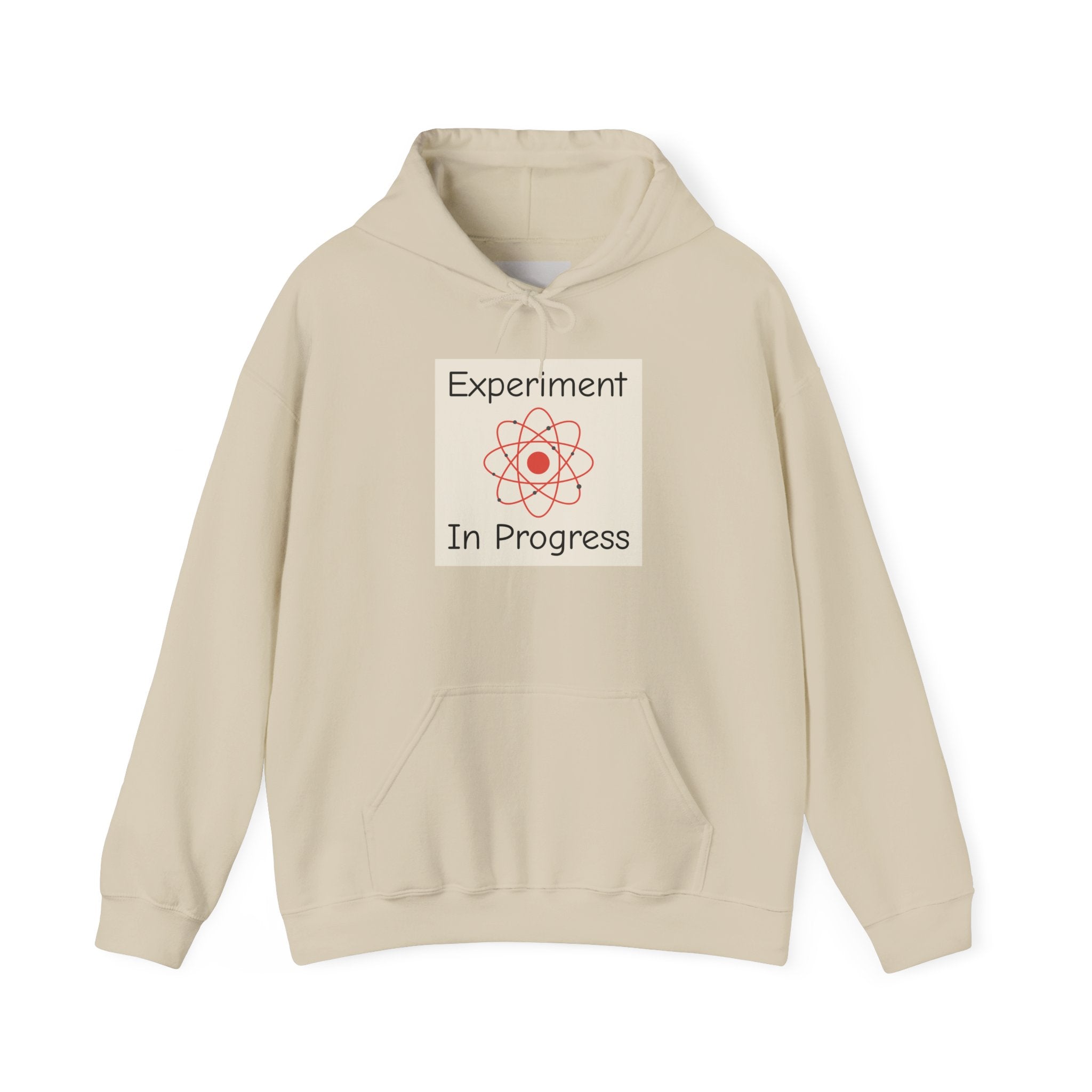 Experiment In Progress Hoodie — Science Atom Graphic Pullover