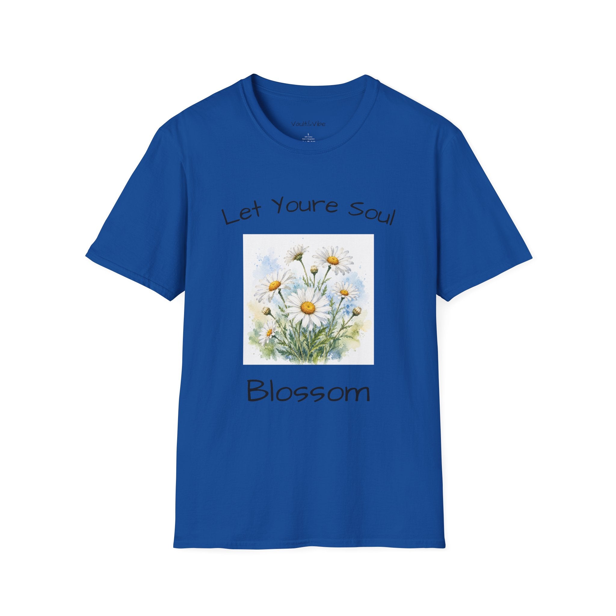 Daisy Floral Tee — "Let Your Soul Blossom" Inspirational T-Shirt