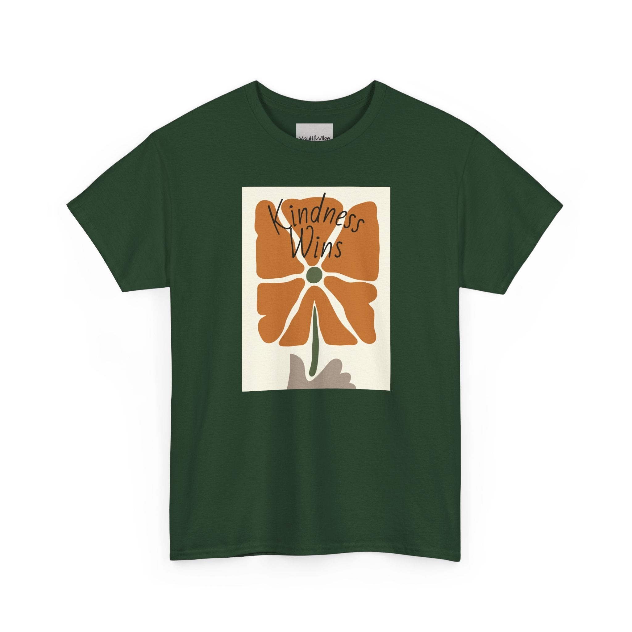 Kindness Wins T‑Shirt — Retro Floral Graphic Tee