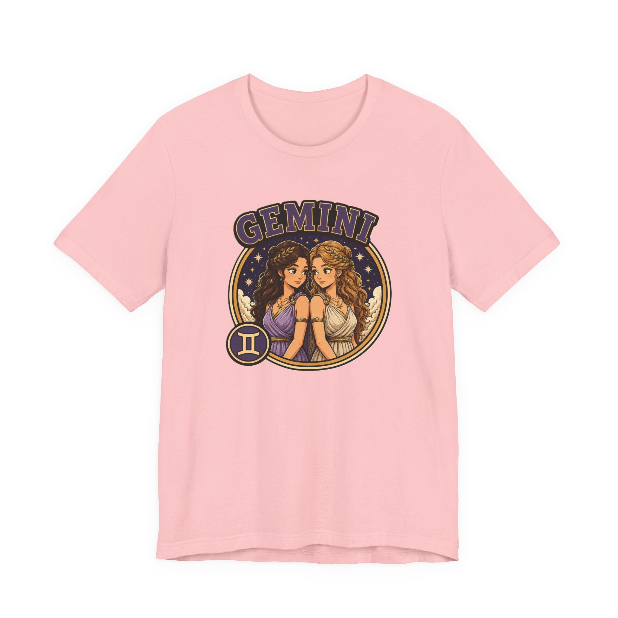 Gemini Zodiac T‑Shirt – Illustrated Twin Astrology Tee