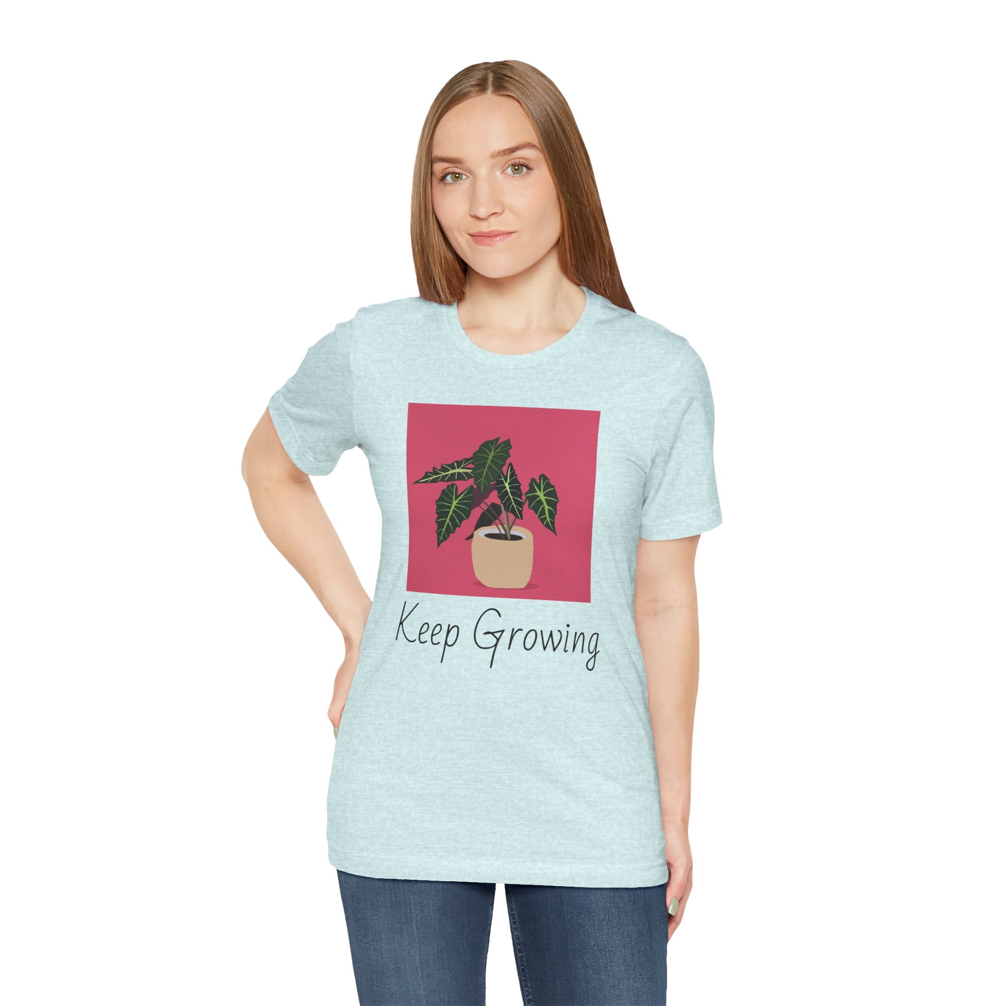Keep Growing Plant Tee — Botanical Graphic T‑Shirt