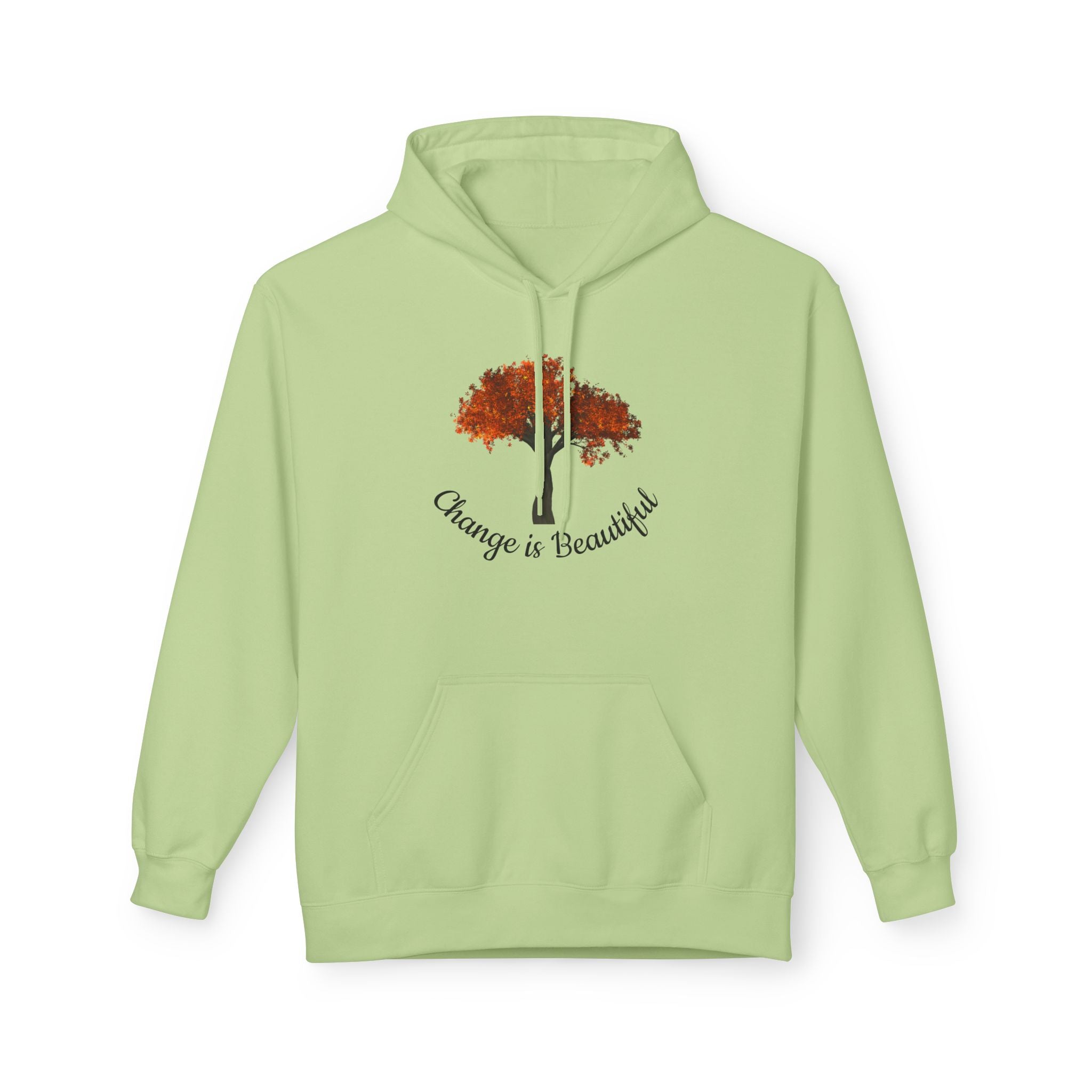 Change Is Beautiful Hoodie — Autumn Tree Inspirational Pullover