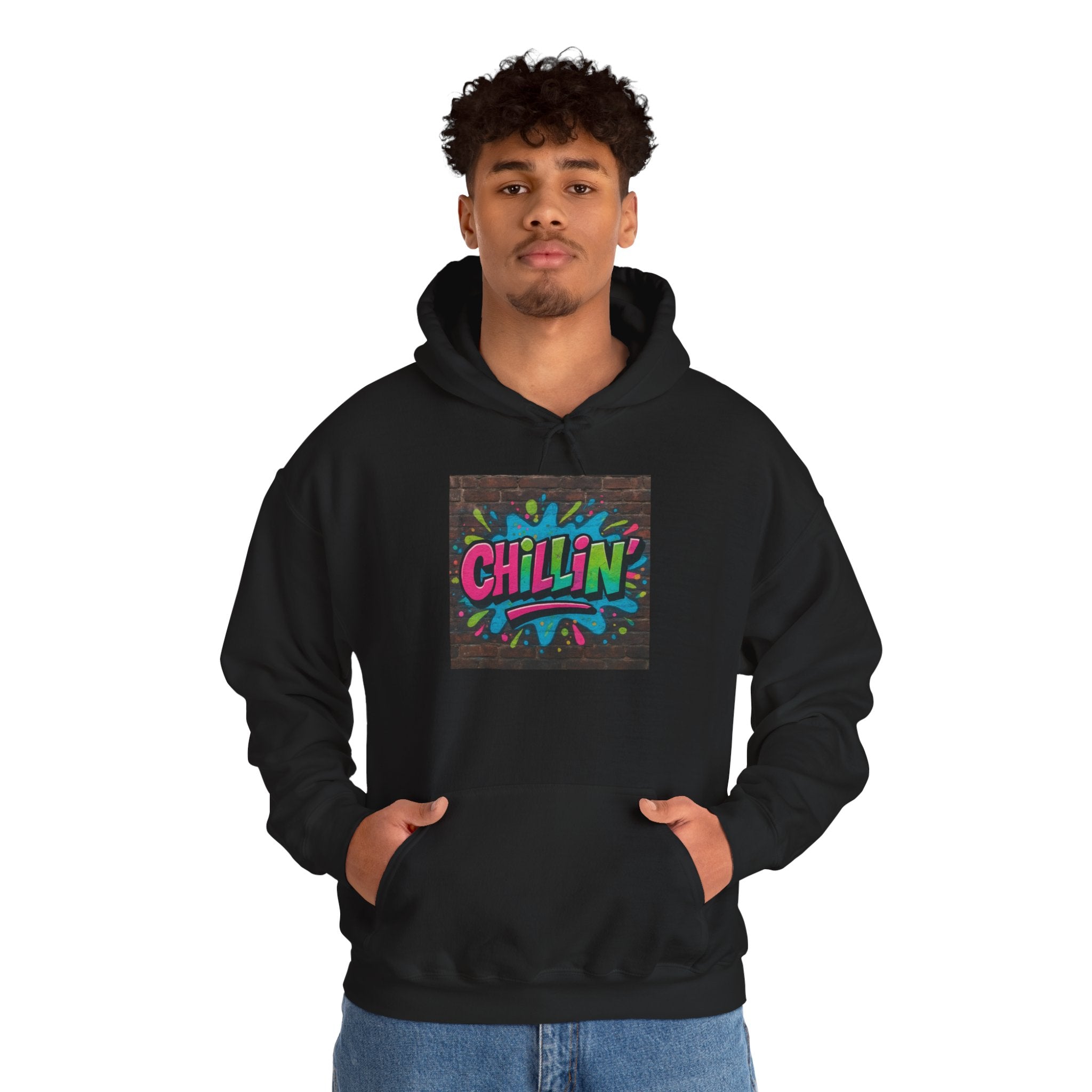 Chillin' Graffiti Hoodie - Colorful Street Art Pullover