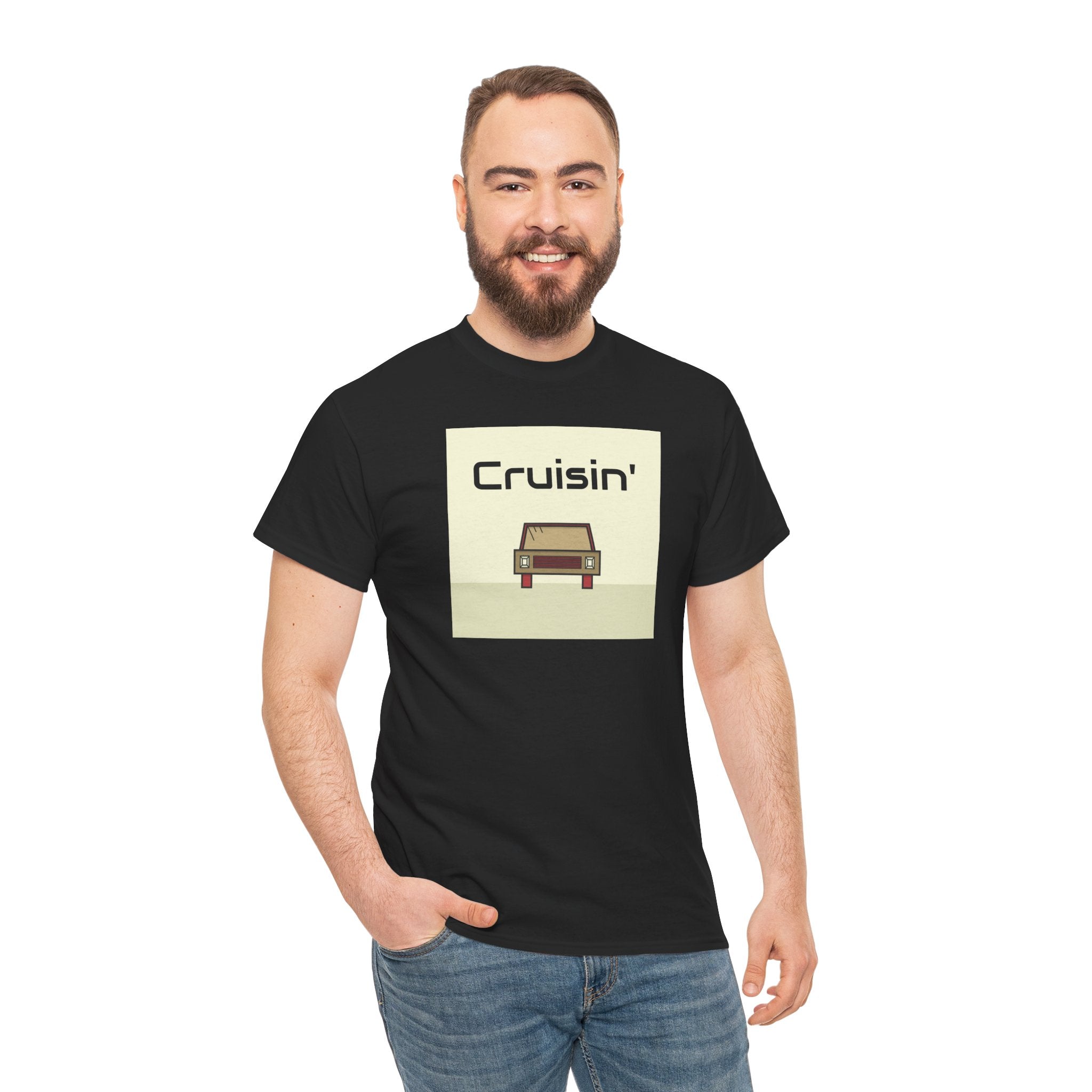 Cruisin' Vintage Car Tee — Retro Road Trip Graphic T-Shirt