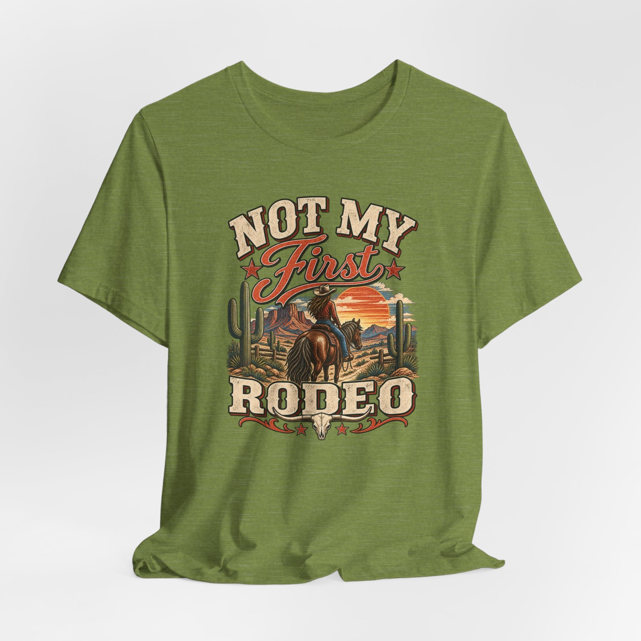 Not My First Rodeo T-Shirt — Western Cowboy Graphic Tee