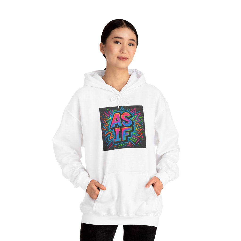 AS IF Graffiti Hoodie — Colorful Retro Streetwear Pullover
