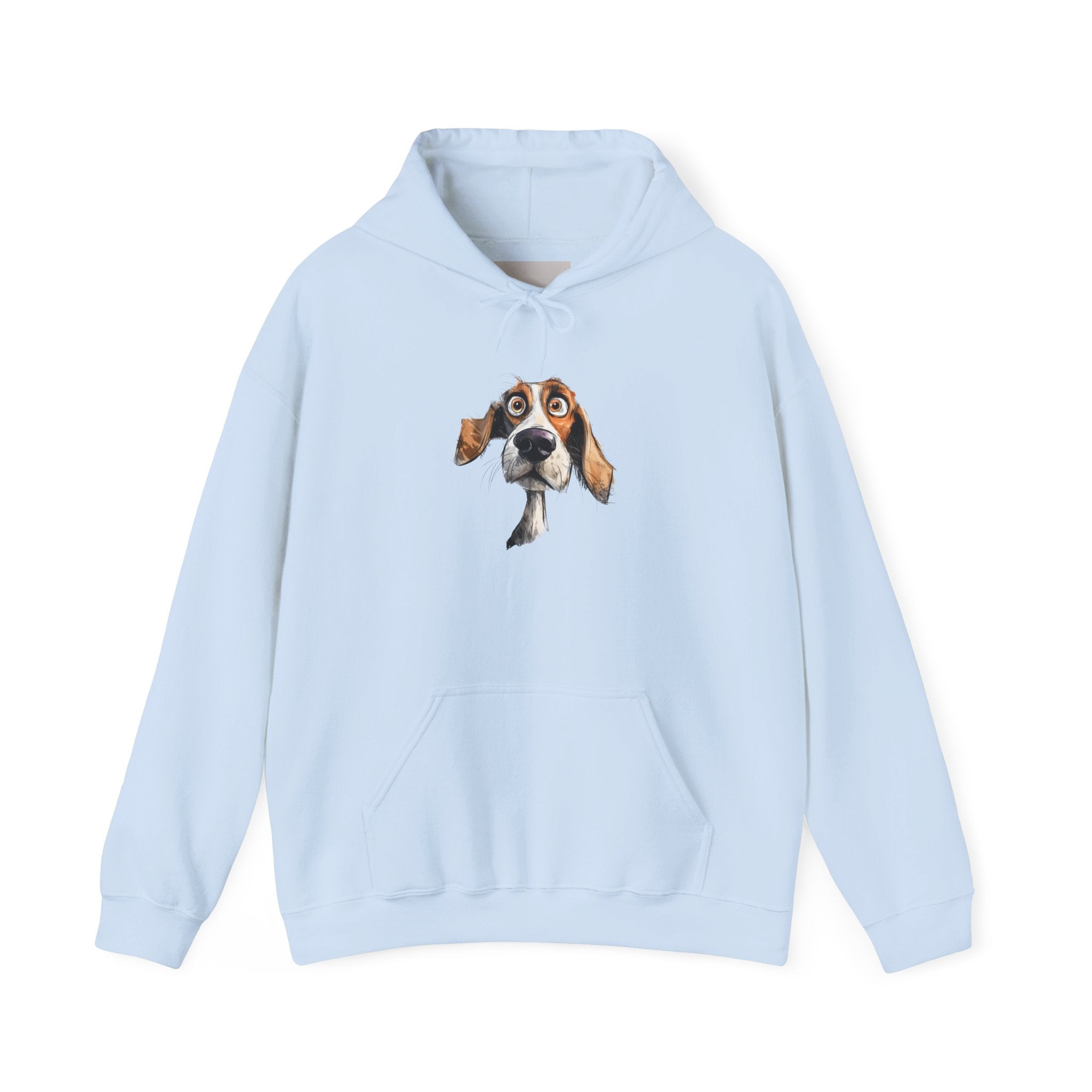 Basset Hound Portrait Hoodie - Cute Dog Face Pullover
