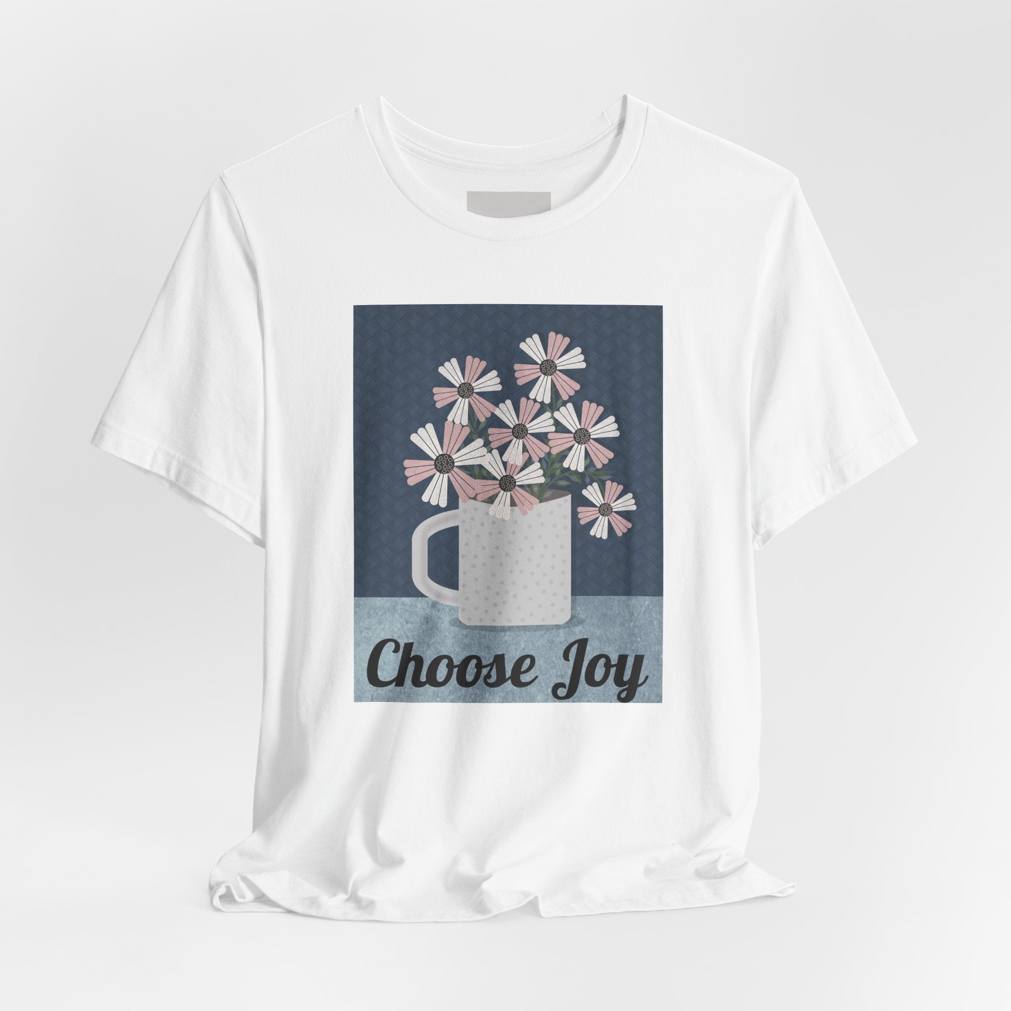 Choose Joy Floral Tee — Inspirational Graphic T‑Shirt