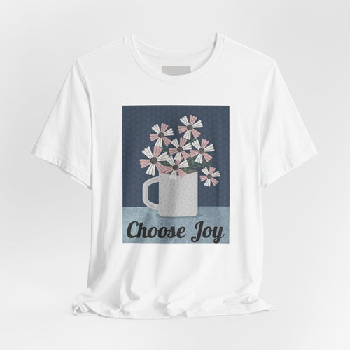 Choose Joy Floral Tee — Inspirational Graphic T‑Shirt