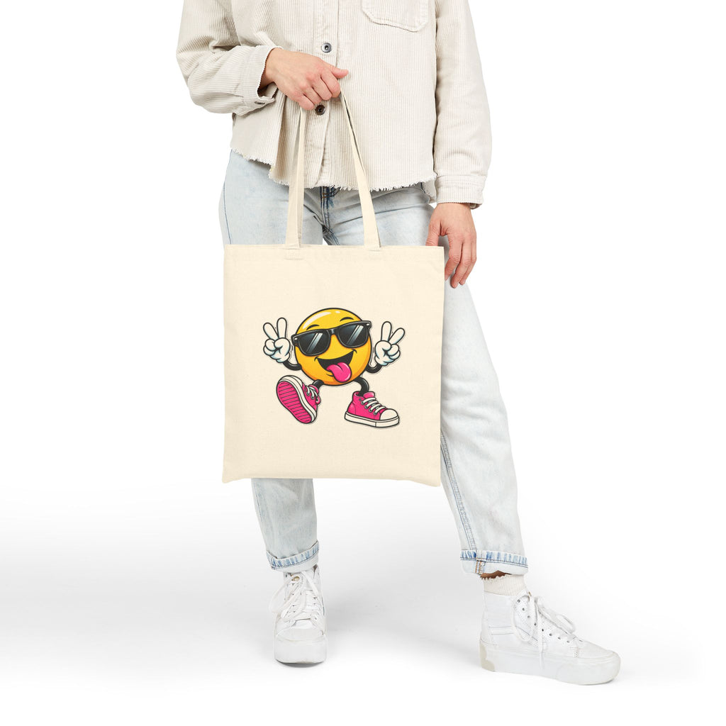 Smiling Cool Emoji Tote Bag