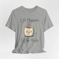 Coffee Cup Tee — Cute Steaming Coffee Graphic T-Shirt