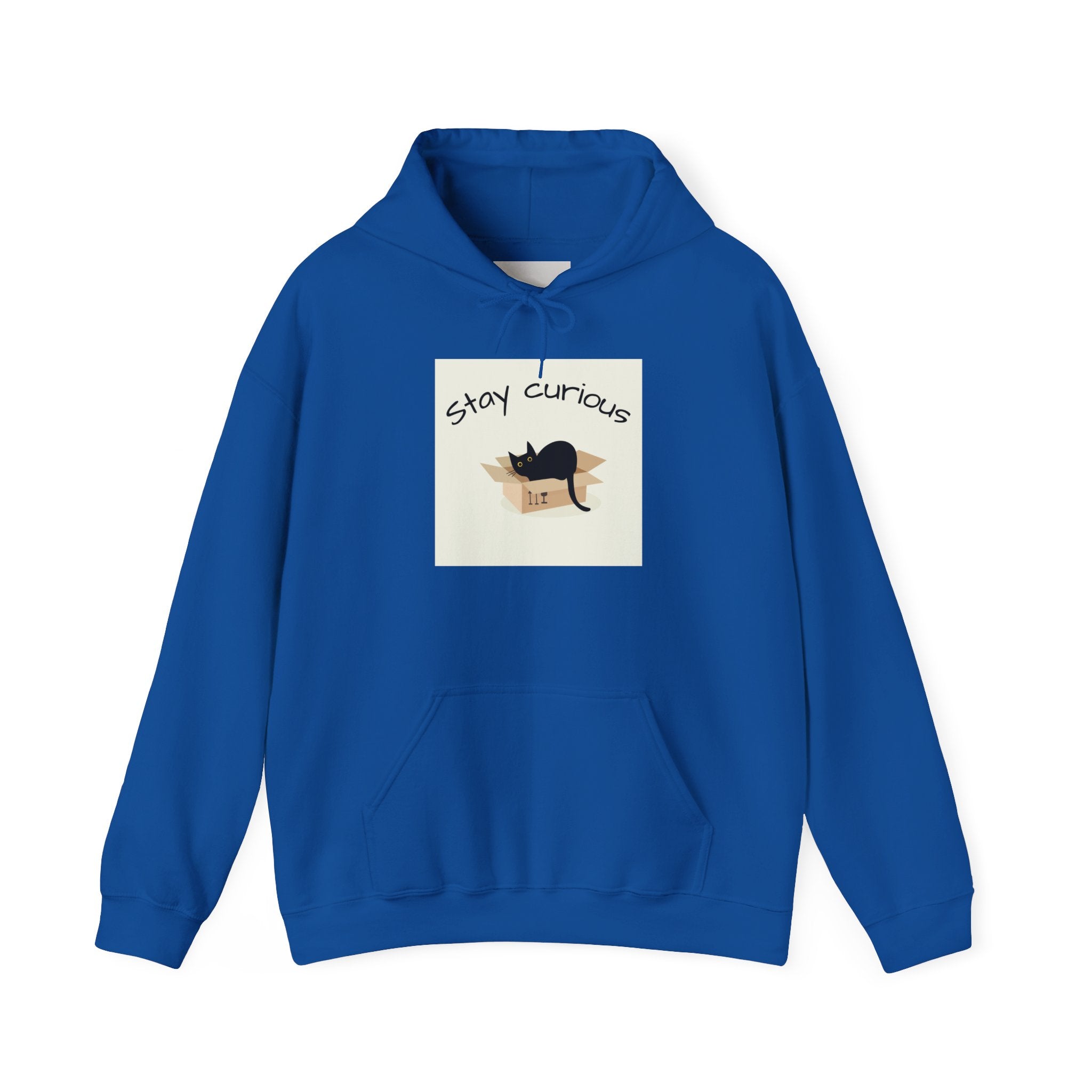 Stay Curious Cat Hoodie — Cute Cat Illustration Sweatshirt