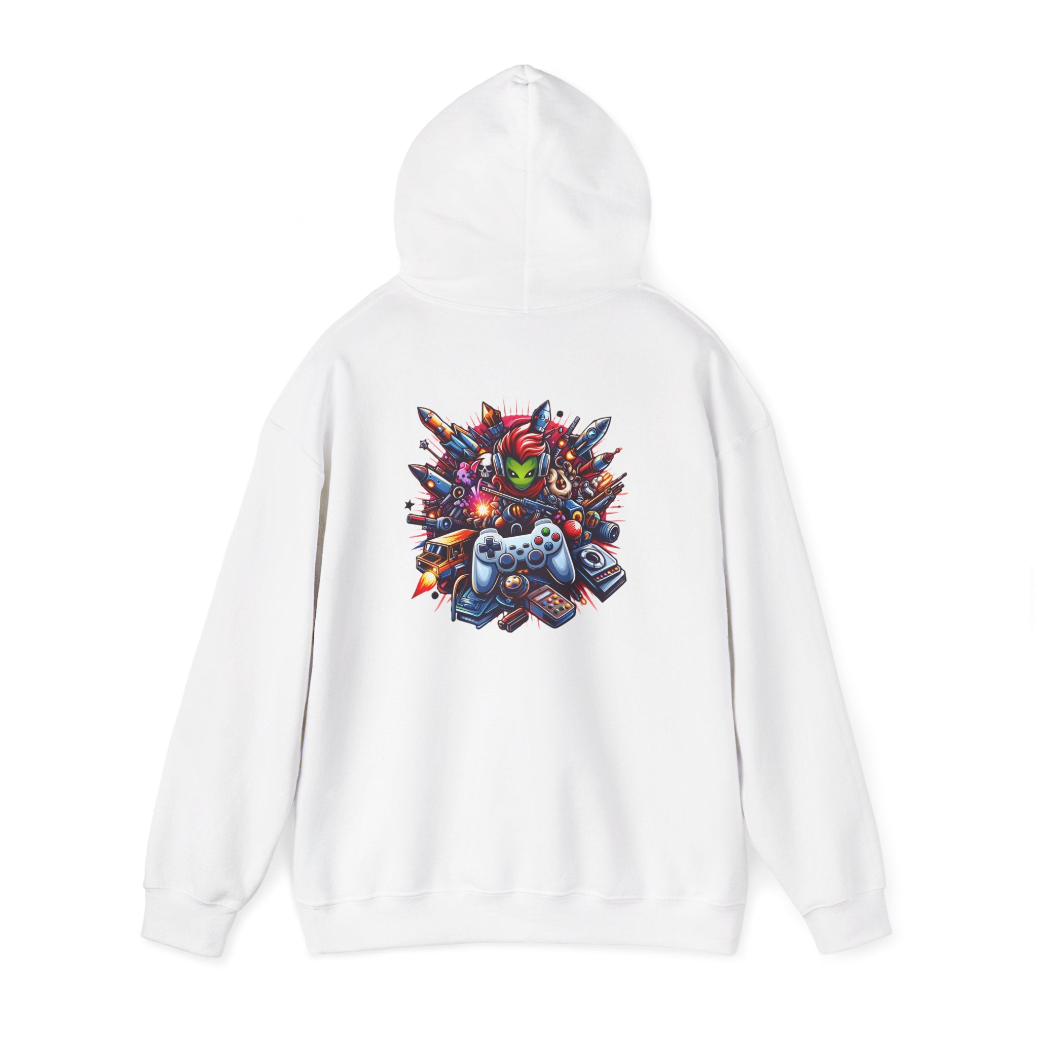 Gaming Controls Graphic Hoodie — Retro Console Controller Gamer Sweatshirt
