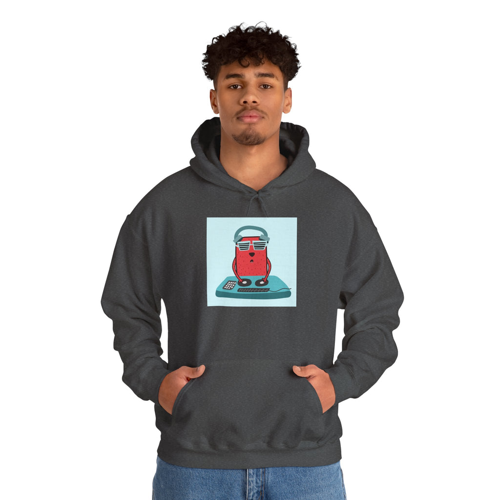 Hoodie — Retro Dj Character Graphic Hoodie