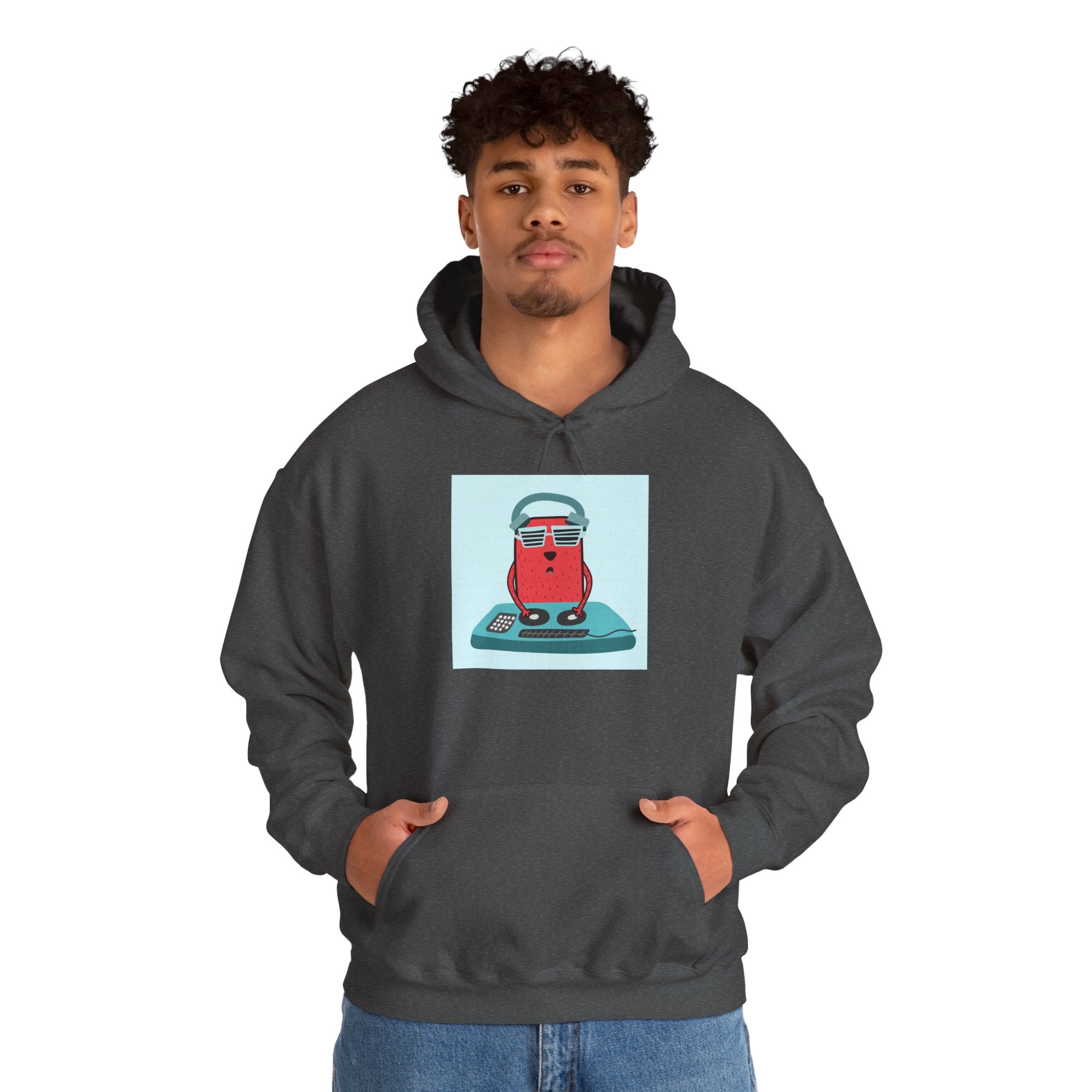 Hoodie — Retro Dj Character Graphic Hoodie