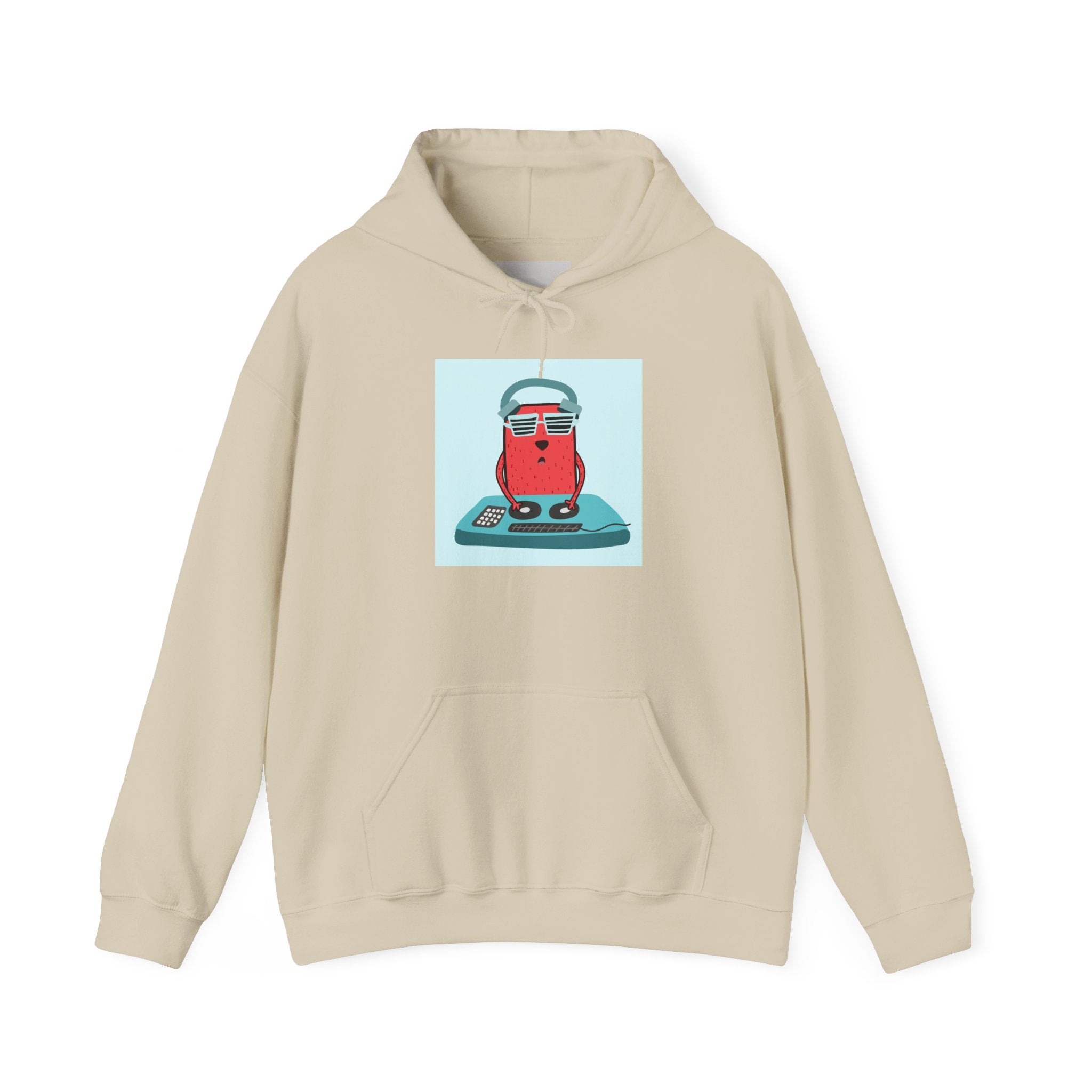 Hoodie — Retro Dj Character Graphic Hoodie