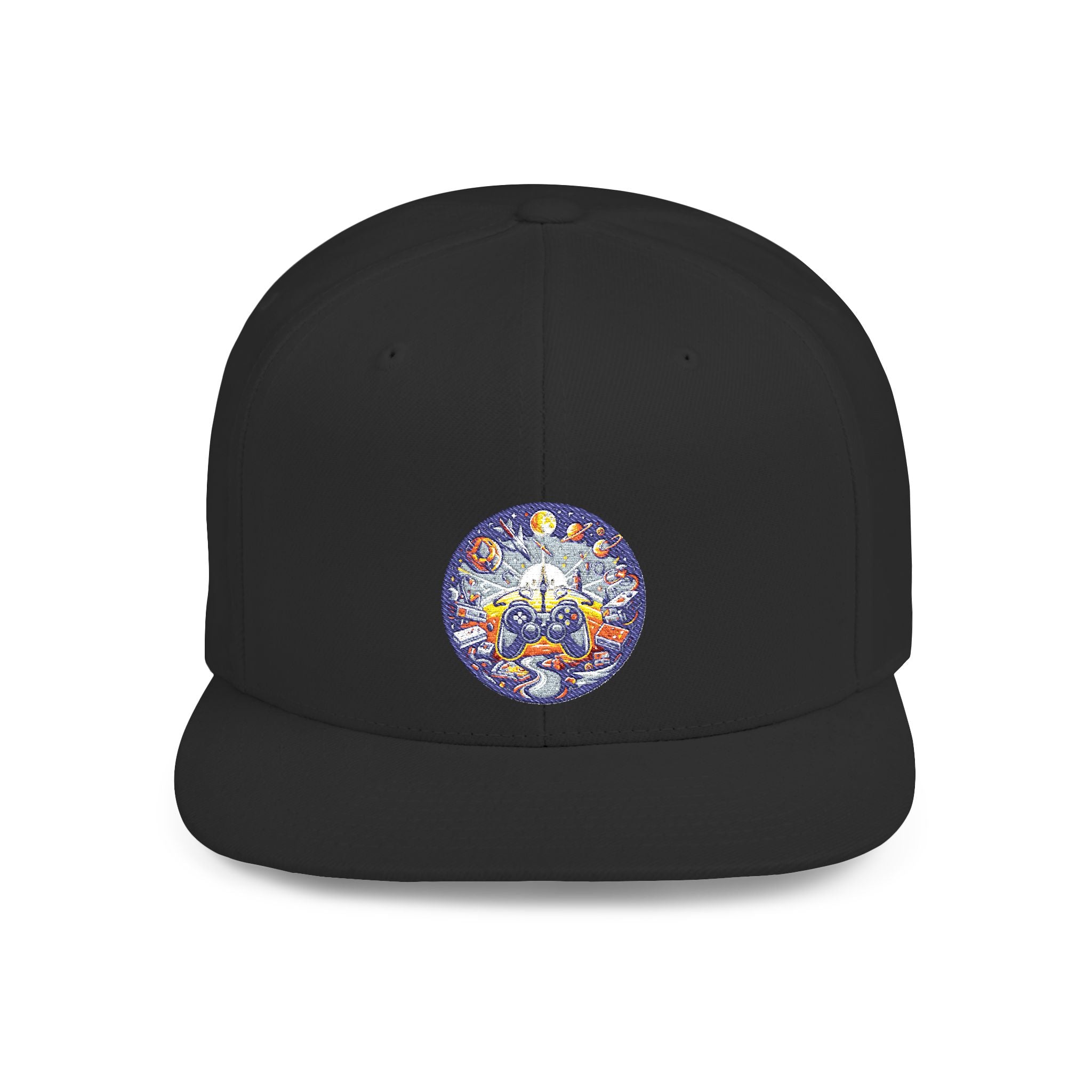 Embroidered Cosmic Gamer Snapback Hat