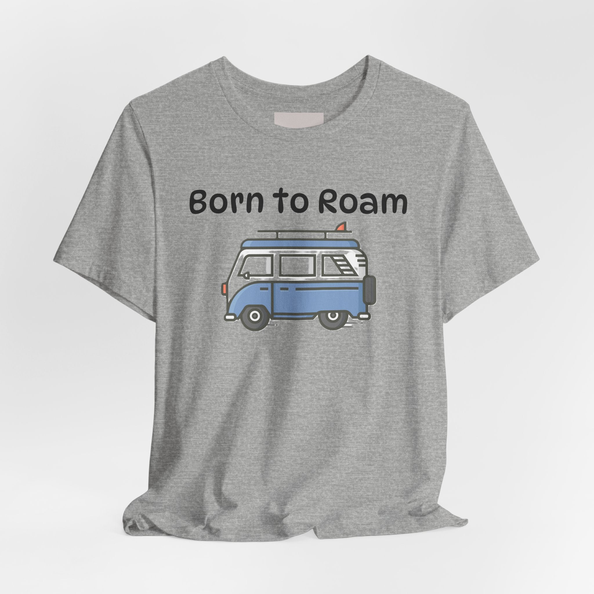Born to Roam Camper Van Tee — Adventure Travel Graphic T-Shirt