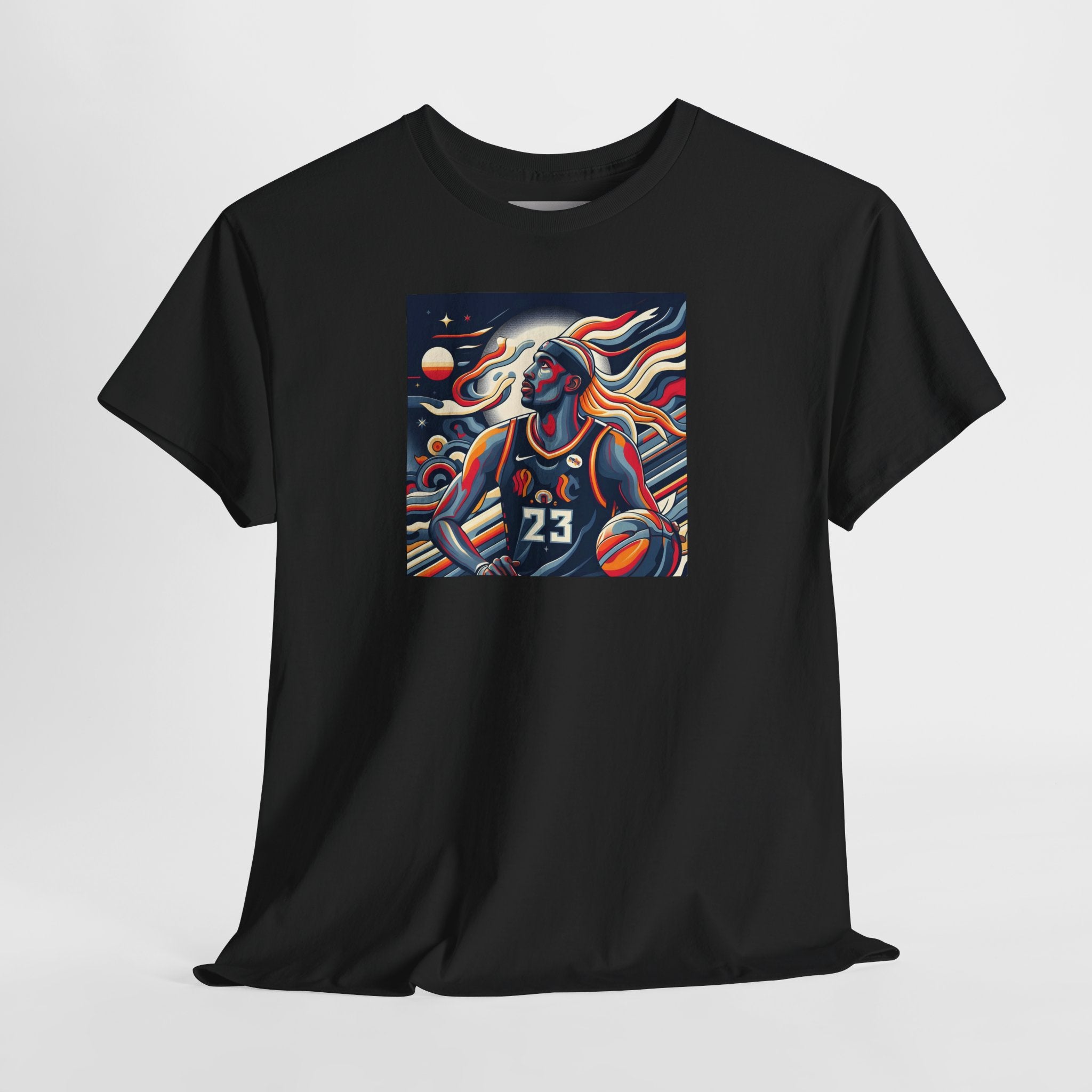 Basketball Art Tee — Abstract Player Illustration ("23")
