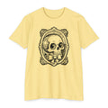 Skull Cameo Tee — Vintage Floral Skull Portrait T-Shirt