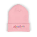 Embroidered 'Life in Full Color' Cuffed Beanie