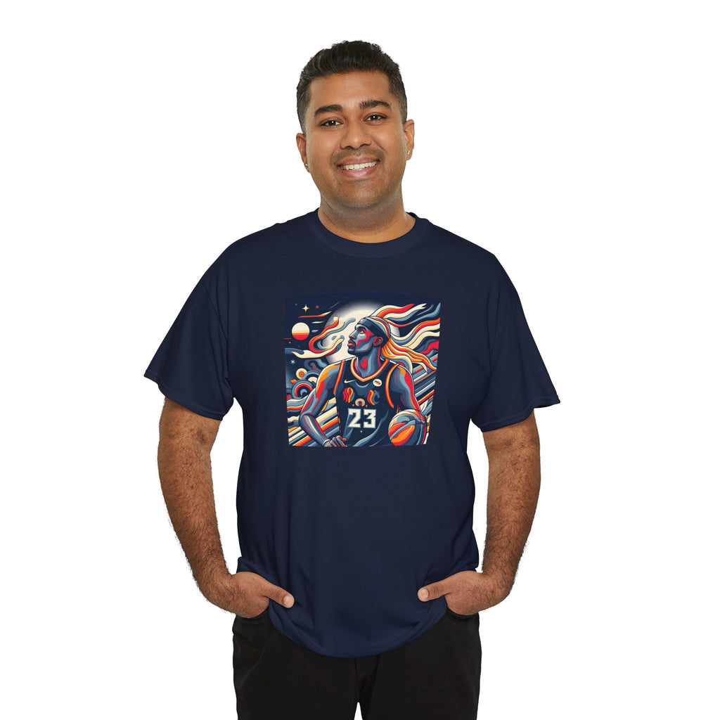 Basketball Art Tee — Abstract Player Illustration ("23")