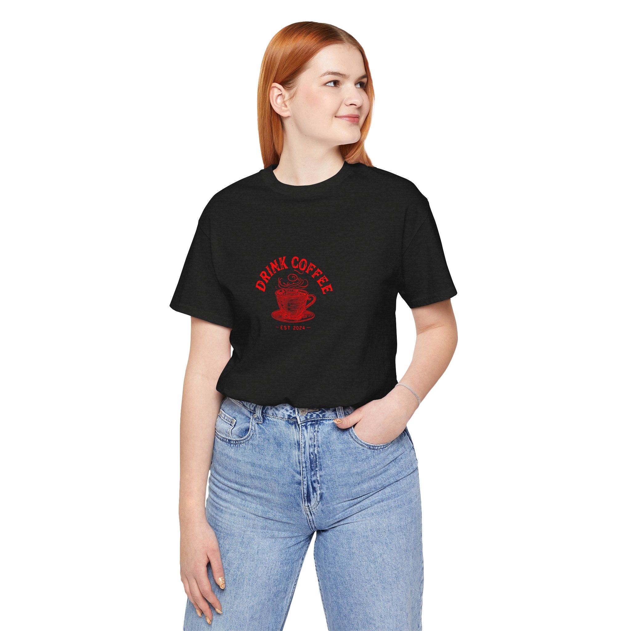 Coffee Lover Tee — "Drink Coffee" Vintage Cup Graphic T-Shirt