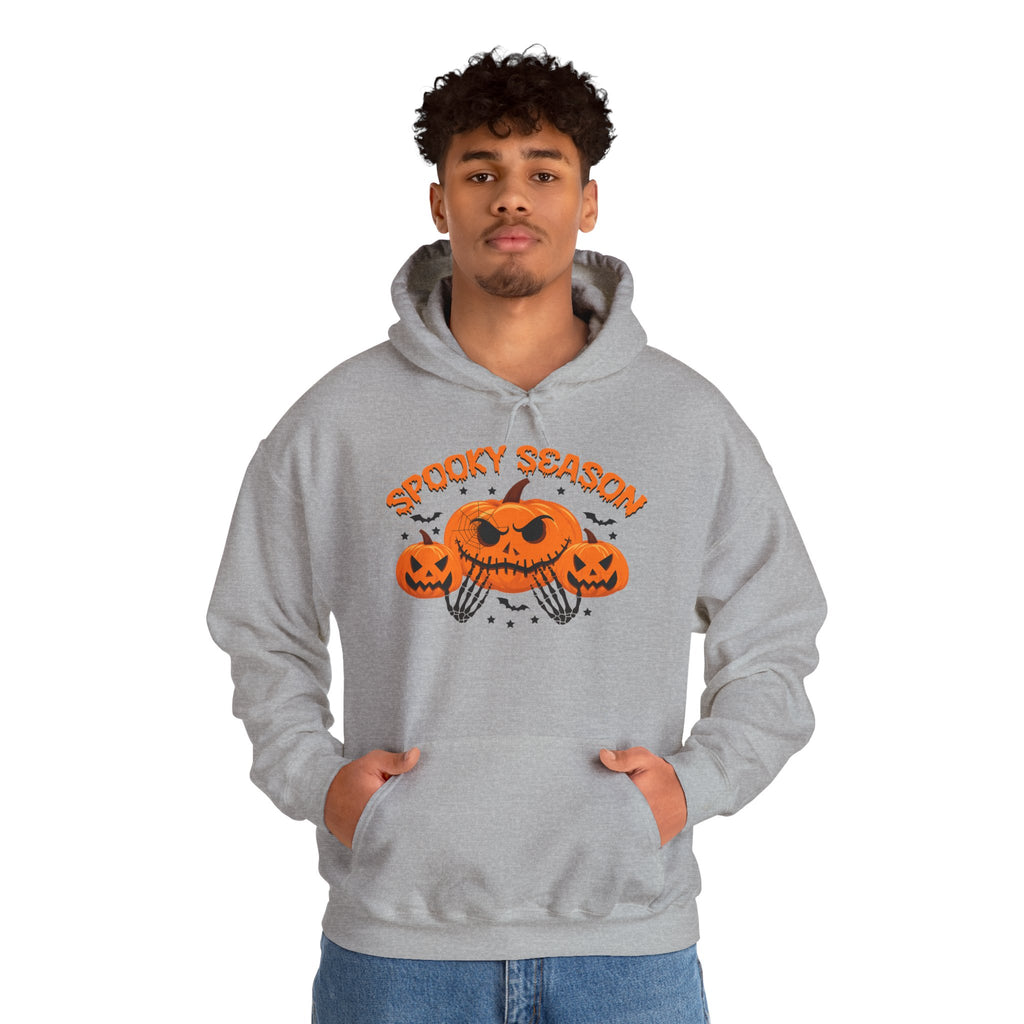 Halloween Hoodie - "Spooky Season" Jack-O'-Lantern Pumpkin Sweatshirt