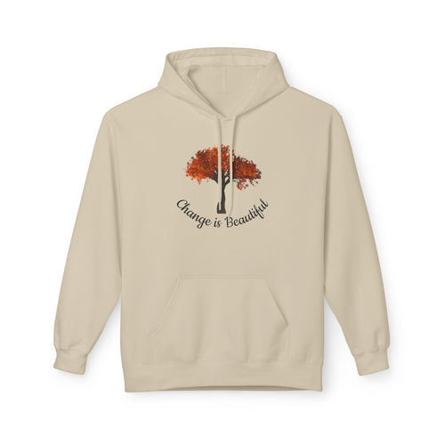 Change Is Beautiful Hoodie — Autumn Tree Inspirational Pullover