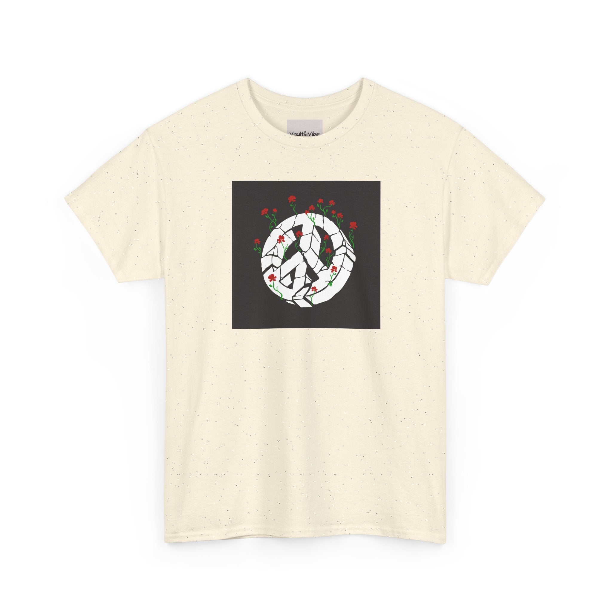 Peace Sign Rose Wreath T-Shirt