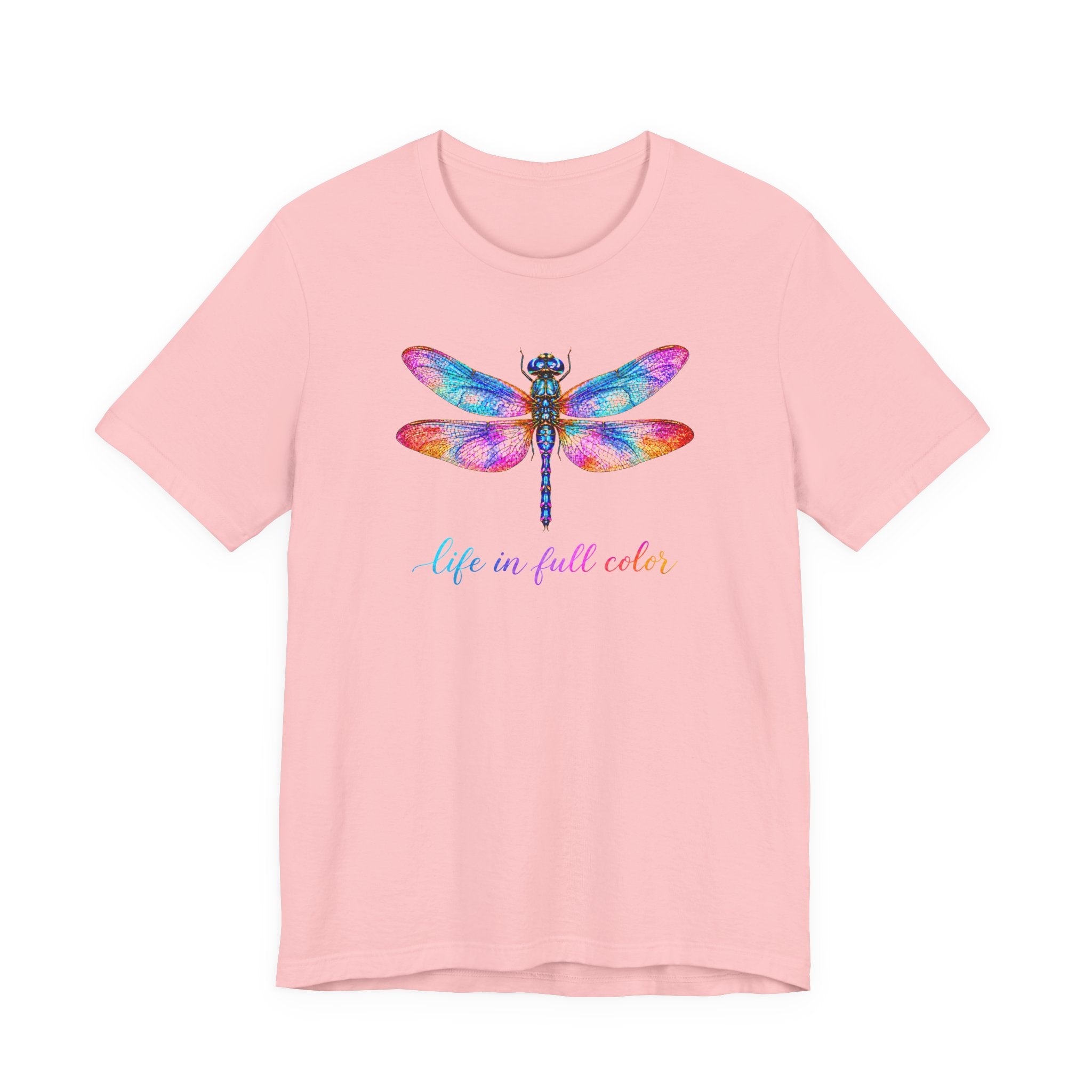 Dragonfly T-Shirt – Colorful Watercolor ‘Life in Full Color’ Tee