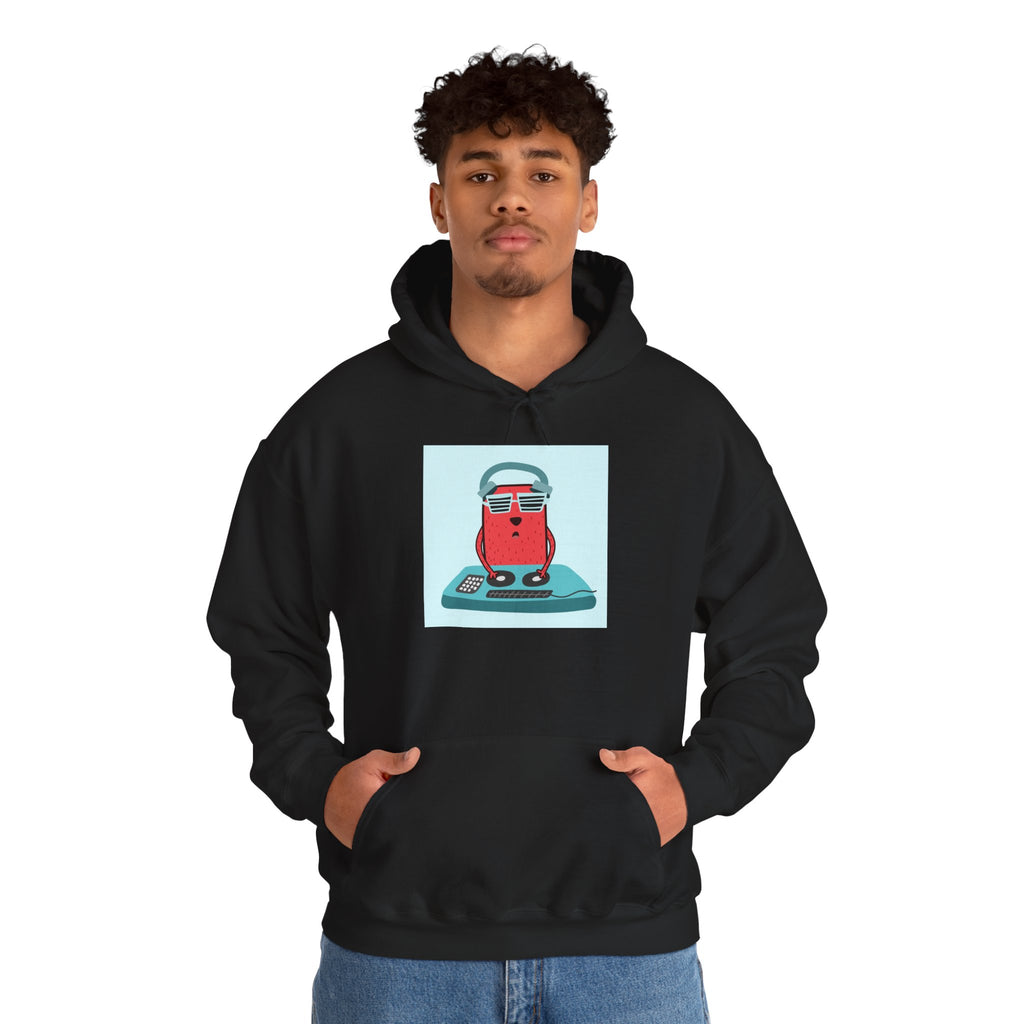 Hoodie — Retro Dj Character Graphic Hoodie