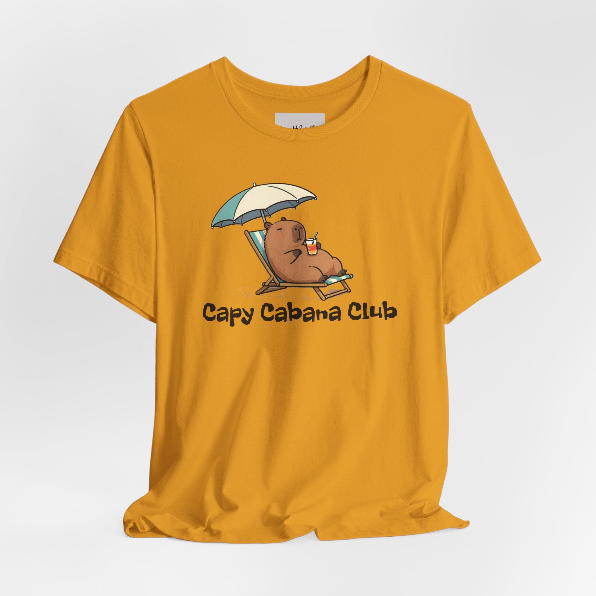 Capy Cabana Club T-Shirt — Cute Capybara Beach Tee