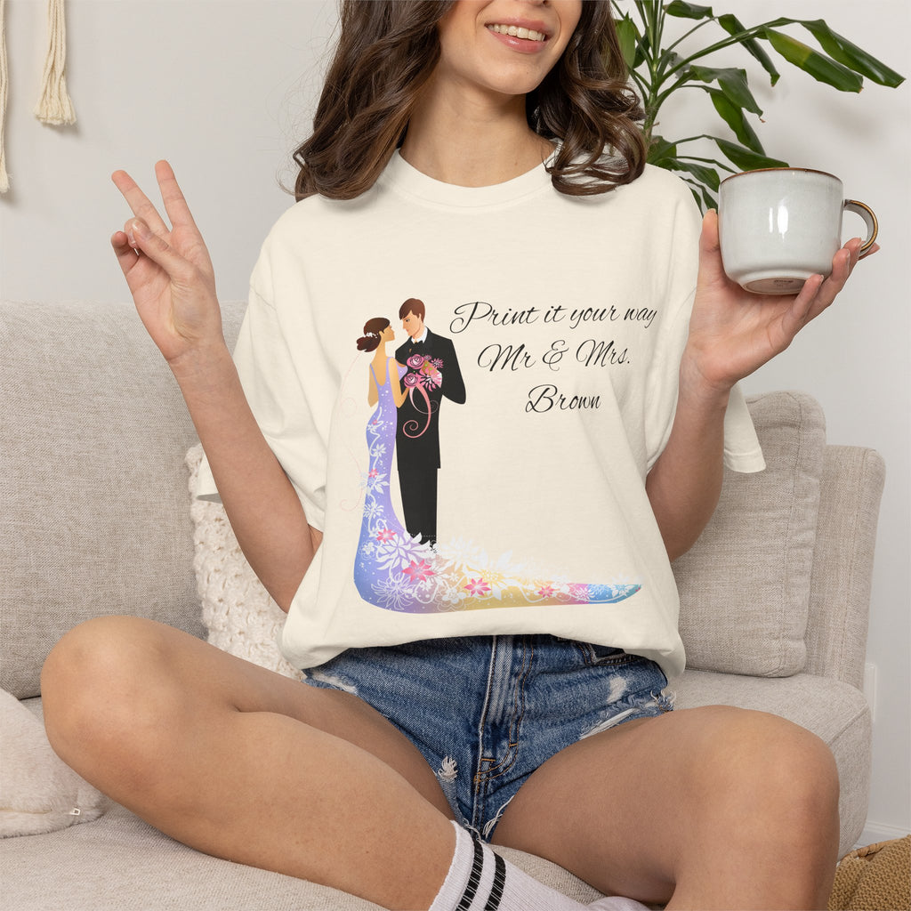Wedding Couple T-Shirt — 'From This Moment Mr. & Mrs.' Bridal Tee